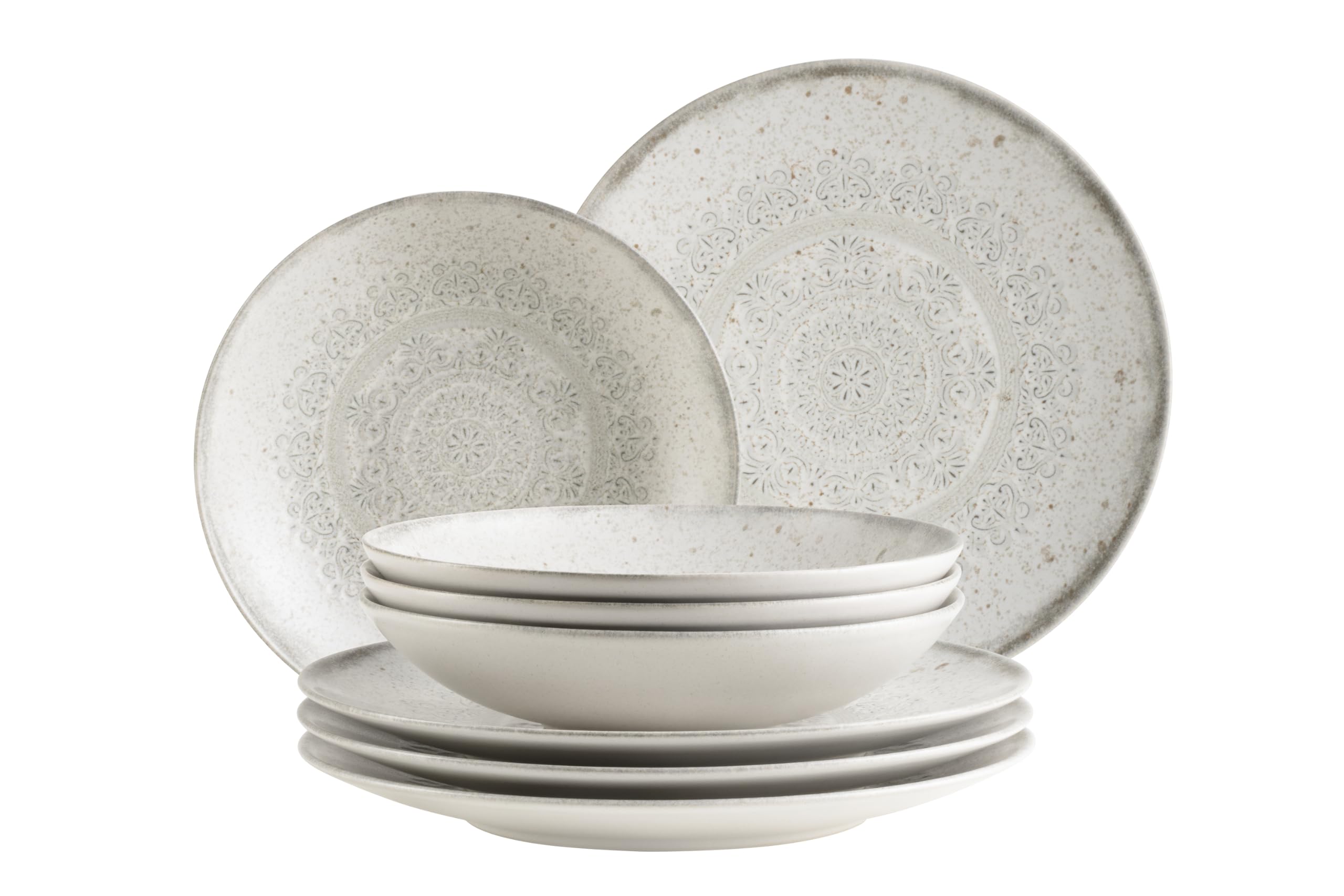 MÄSER Teller-Set, Steinzeug Rubio