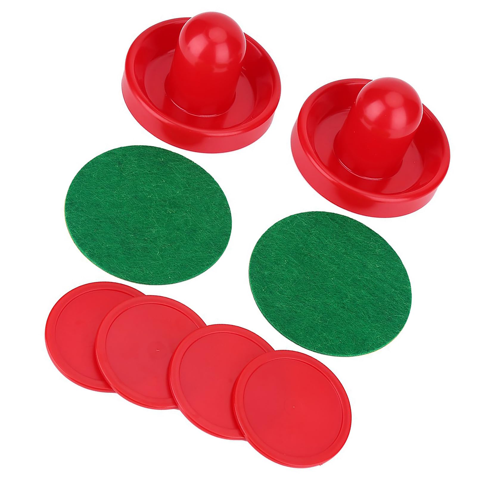 Air Hockey Pucks And Paddles, Tabletop Air Hockey Lightweight Plastic Goalies Ice Hockey Pushers Pucks Set for Standard Ice Hockey Tables Air Hockey Pucks for Tables Game (M