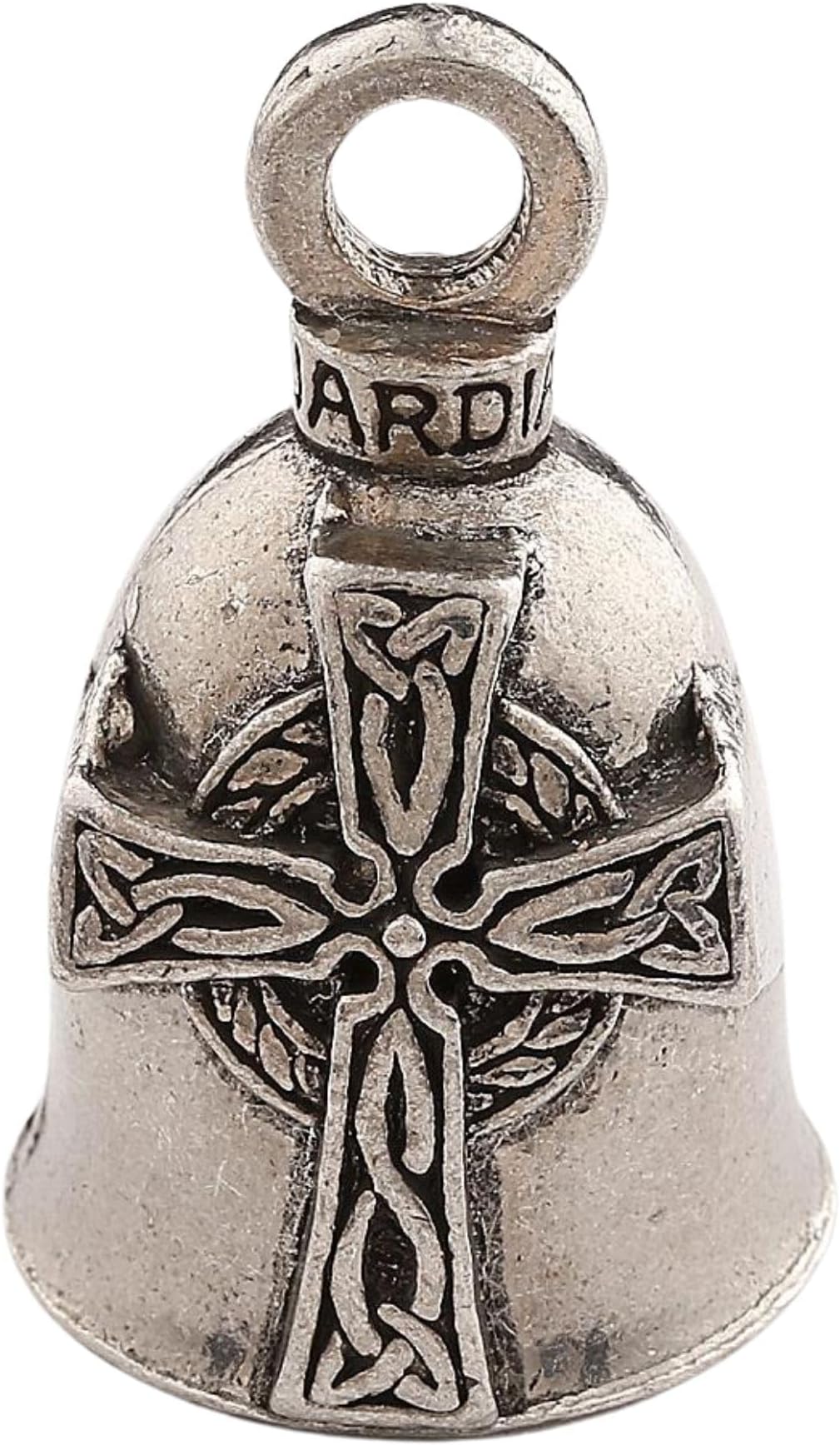 CELTIC CROSS GUARDIAN BELL WITH CUSTOM GIFT BOX HARLEY BIKER BELL RIDE TO LIVE