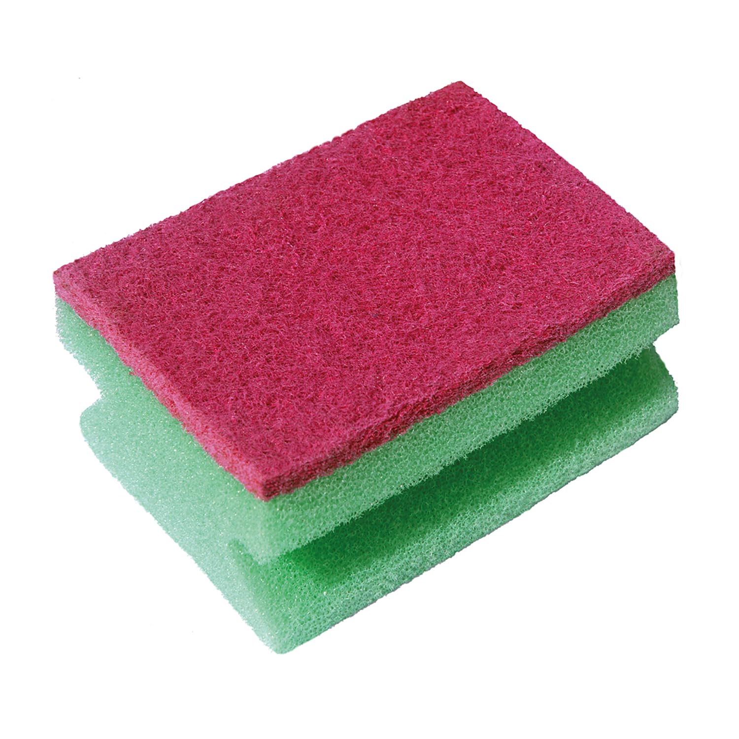 Vileda 169750 Colors Çizmez Sünger 4'lü Oluklu, Yeşil-Mavi-Pembe