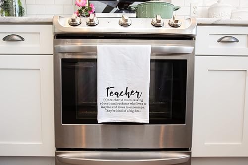 Miniatura 3 de Handmade Teacher Kitchen Towel - Definition of a Teacher - 100% Cotton Hand Towel for Teacher Appreciation - 28x28 Inch Perfect Teacher Gifts from