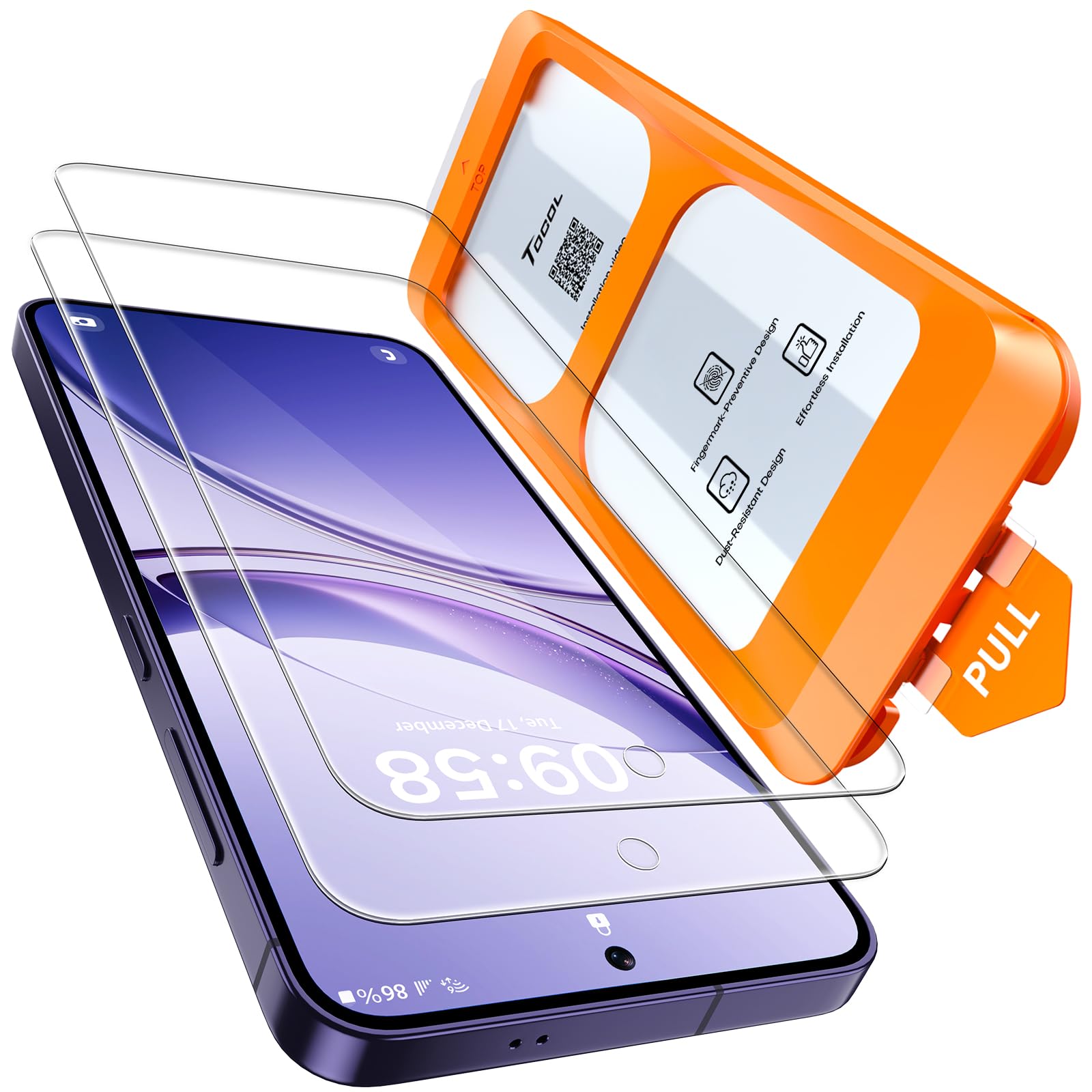 TOCOL für Samsung Galaxy S24 Plus für Panzerglas, Full Screen Auto-Installation Schutzglas 9H Härte Stoßfest Kratzfest Anti-Fingerabdruck Anti-Öl Anti-Bläschen für Samsung Galaxy S24 Plus, 2 Stück