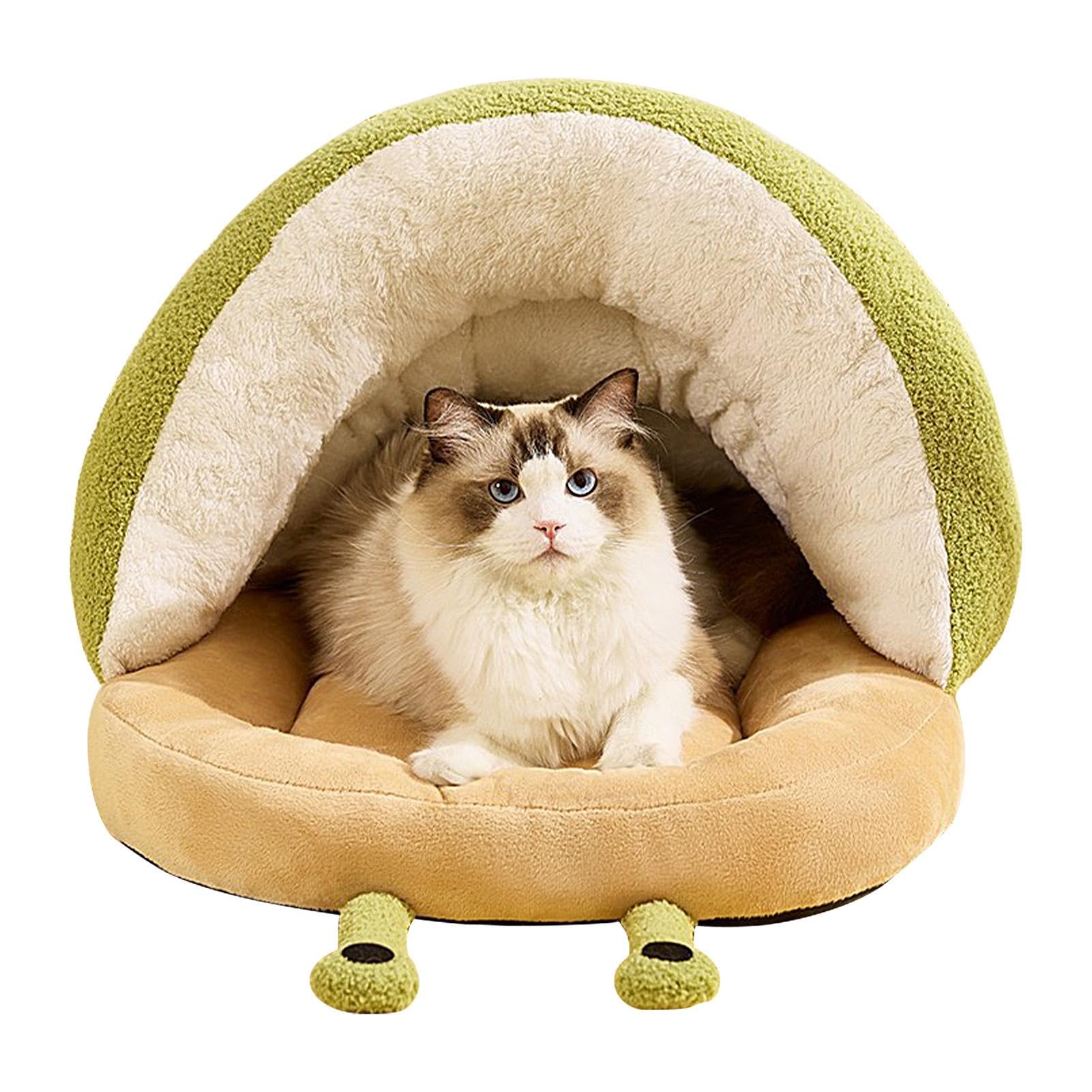 Niche douillette pour animal apaisante contre le stress des bruits de la maison