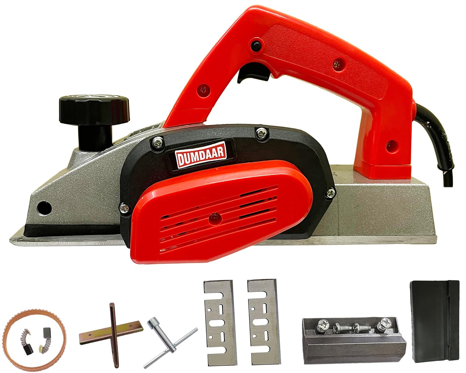 Inditrust Dumdaar Electric Wood Planer RED 82mm 750W Professional working Machine with accessories Corded Planer-image-14