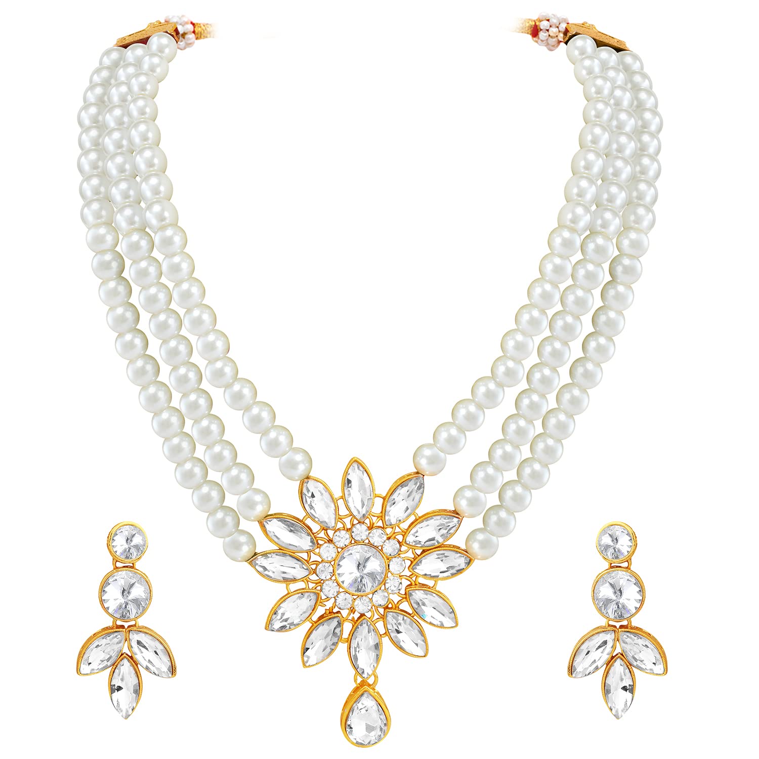 See full amazon price history chart for Peora Floral Shape Crystal Stone White Faux Pearl Ethnic Kundan Long Necklace with Earring Jewellery Set for Girls & Women Peora Floral Shape Crystal Stone White Faux Pearl Ethnic Kundan Long Necklace with Earring Jewellery Set for Girls & Women (B0B8MX6FS9) Amazon Price History, Amazon Price Tracker