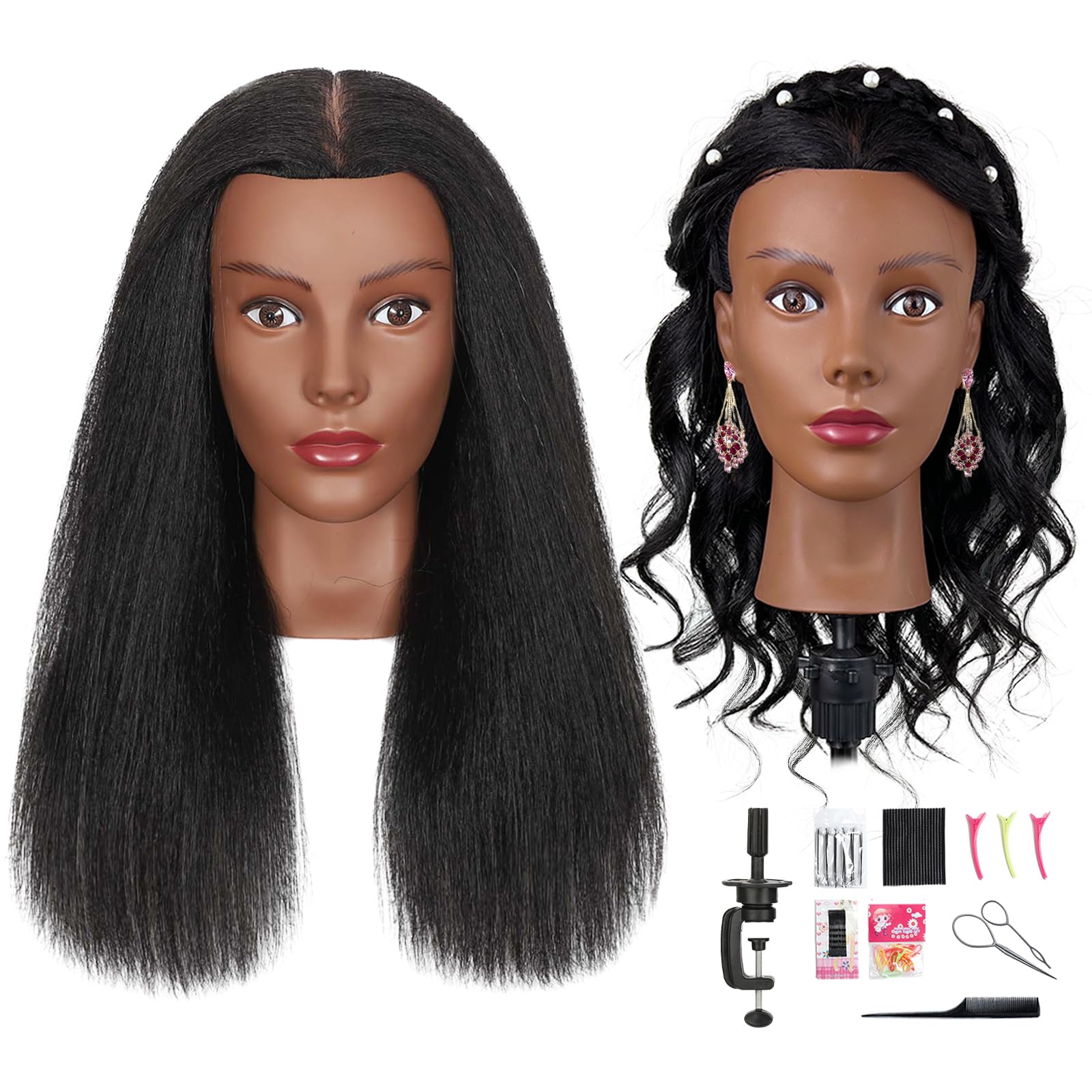 Firstwon Mannequin Head Human Hair - training heads | Mubboo