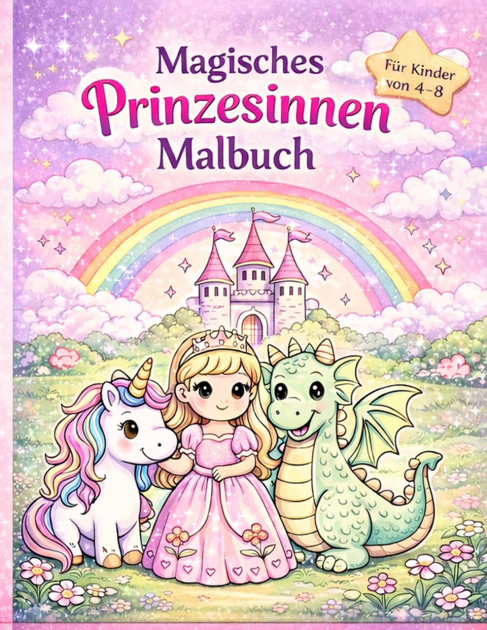 Einhorn & Prinzessinnen Malbuch
