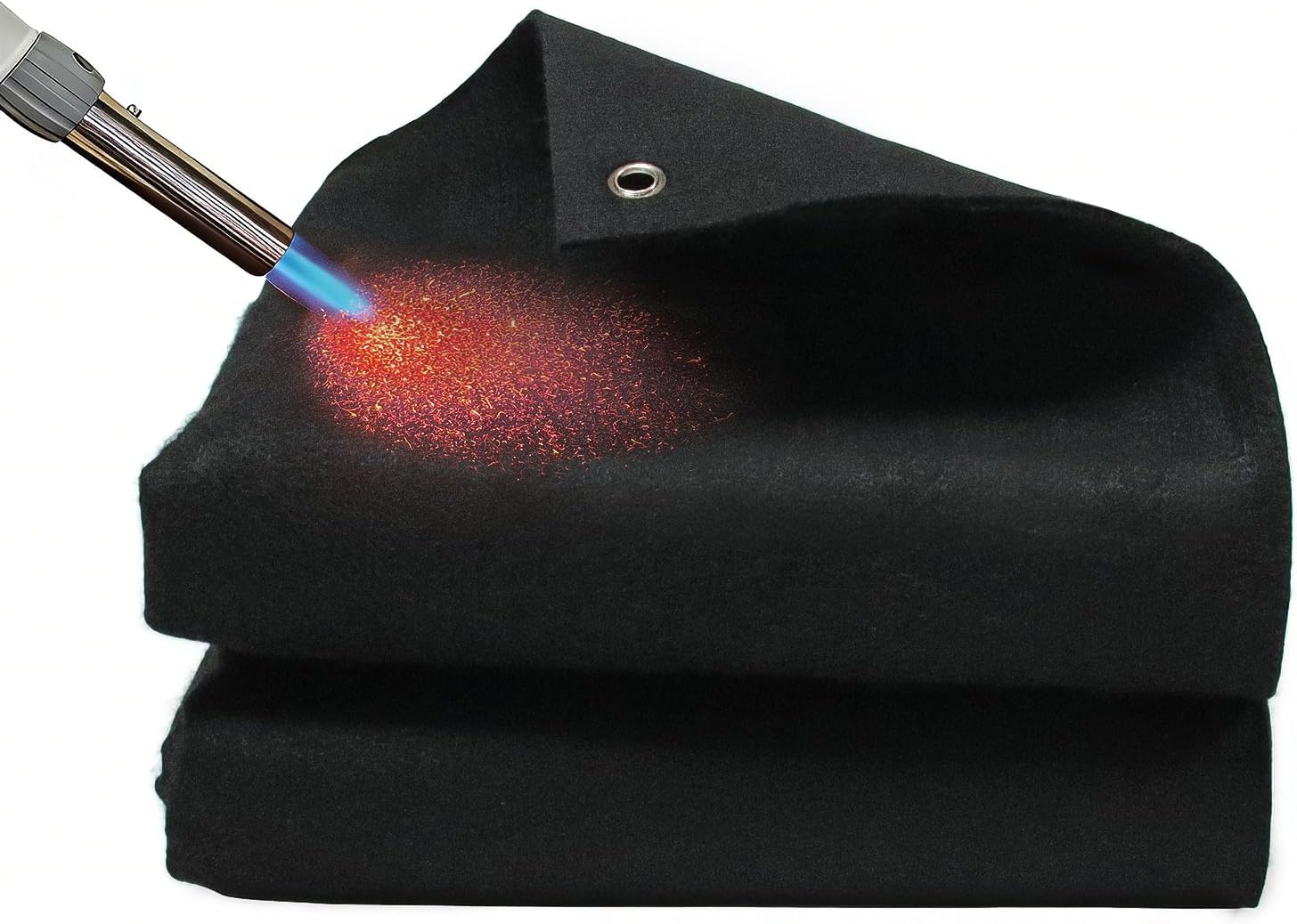 Carbon Felt Welding Blanket 4x6ft, 1800°F Fireproof Heat Resistant Fabric, Fire Blanket & Heat Shield Mat for Grilling, Soldering, Brazing