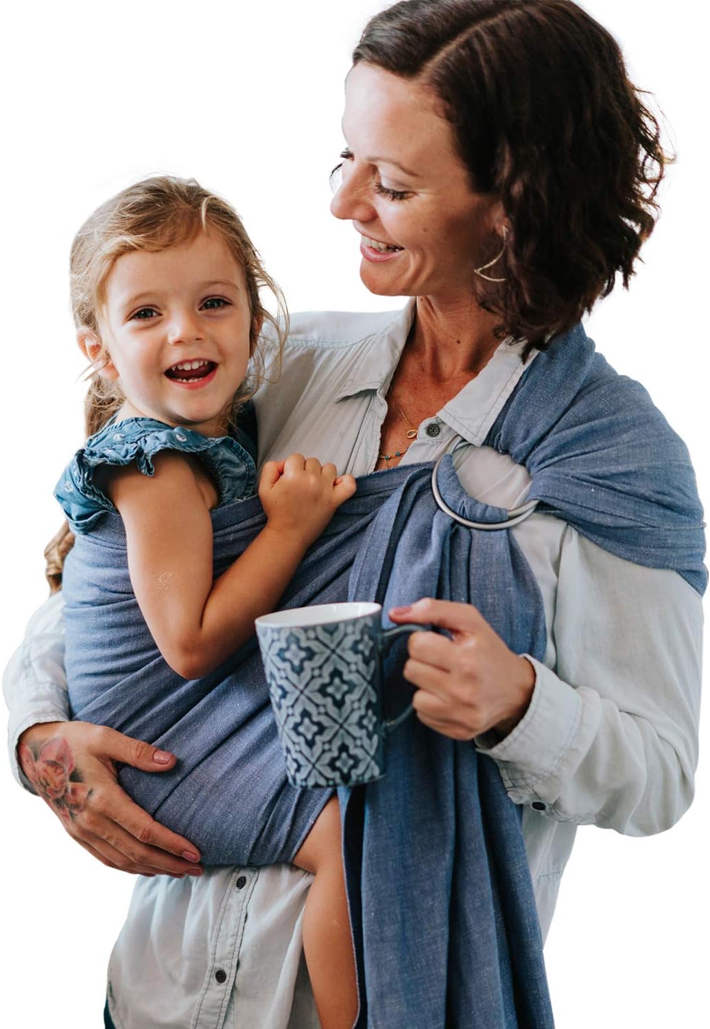 NalakaiRing Sling Baby Carrier. Eco-Friendly, Soft Bamboo and Linen Baby Sling, Baby Wrap. Comfort, Style, and Giving Back - Carry Your Little One with Love