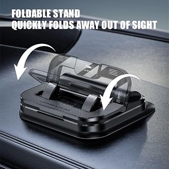 Car Phone Holder 180 Rotation,for Car Dashboard,Horizontal and Vertical Screen Adjustment Angle