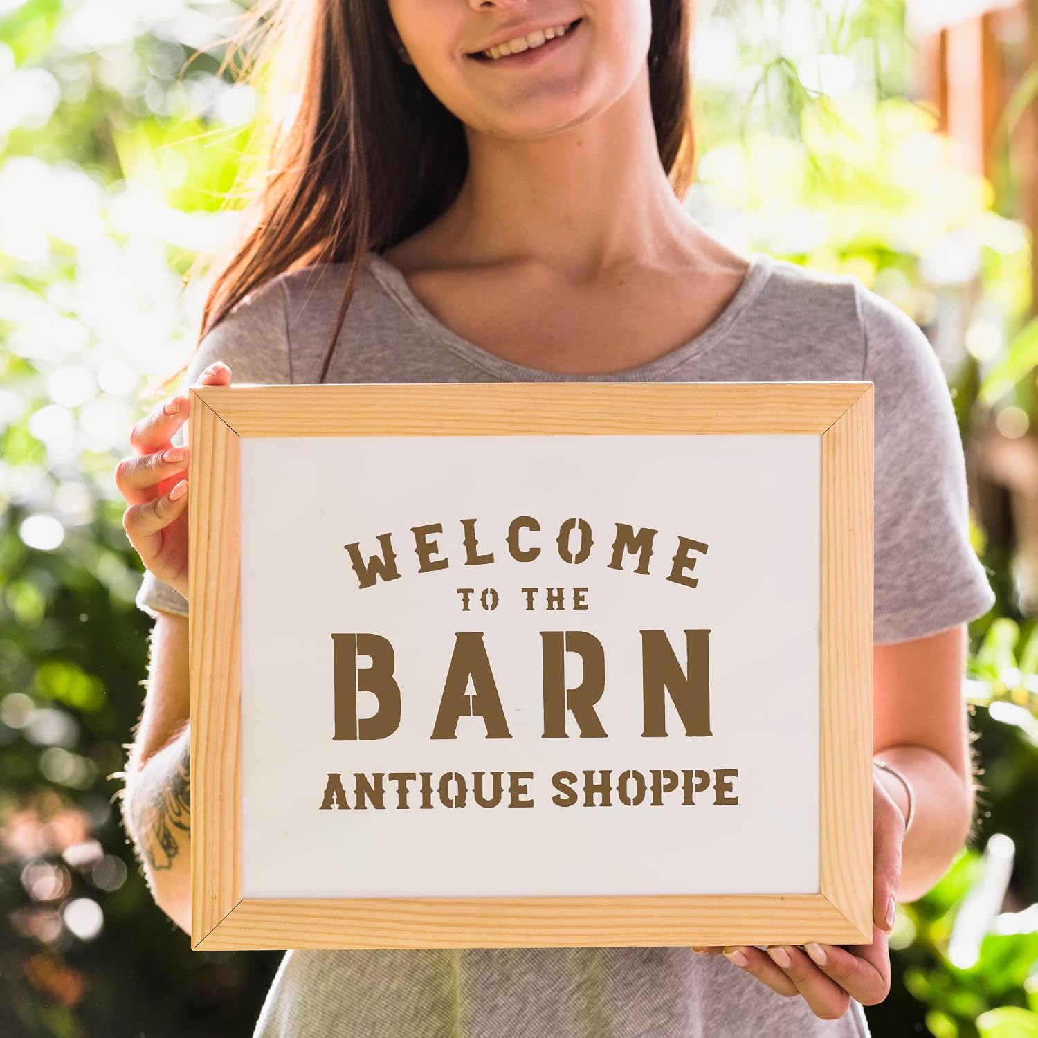 Hampton Art Stencil Set 12"x 12" Welcome 15pc – Reusable Plastic Craft Stencils for Signs, DIY Home Decor, Scrapbooking, Painting & Lettering with Alphabet