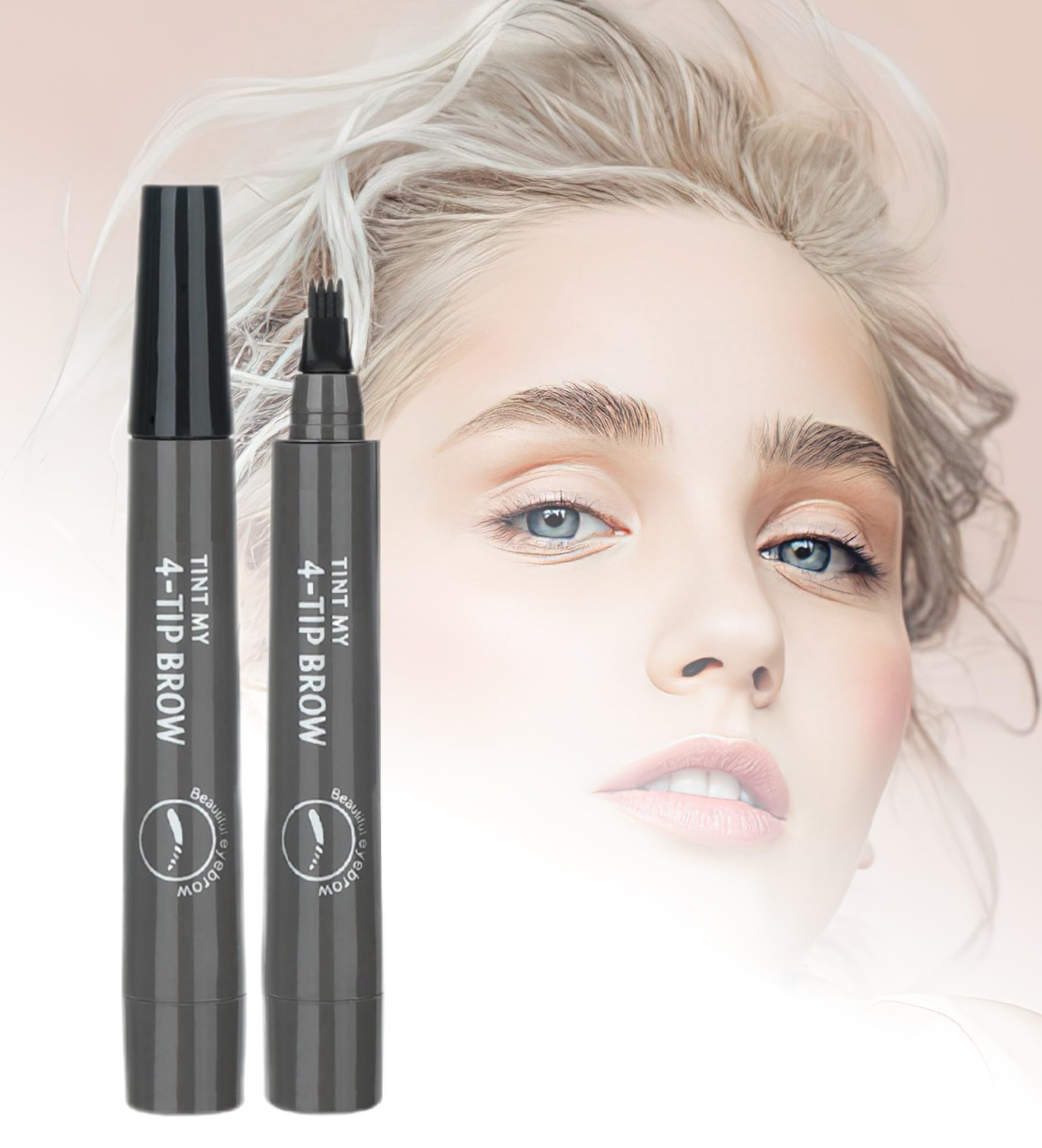 Magic Microblading Eyebrow Contouring Pencil - Microblading Eye Brow Contouring Pen - Precise Waterproof Brow Pen 7 Tipped Precise Waterproof With A Micro-Fork Tip Applicator