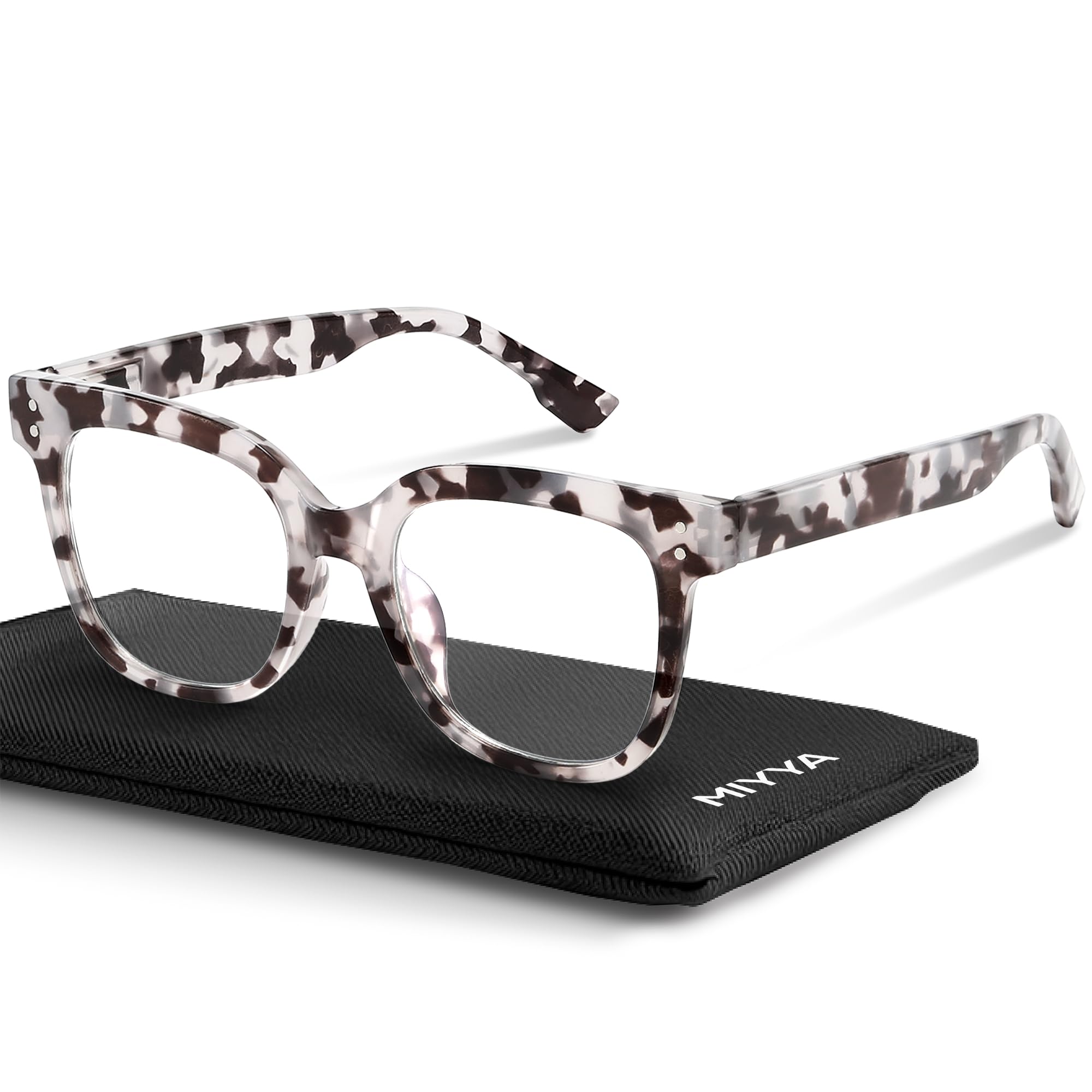 miyya Blue Light Glasses for Women & Men – Oversized UV & Blue Light Blocker Chunky Frames, All-Day Comfort, Stylish Eyewear