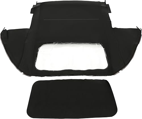 Miniatura 2 de HECASA Parte superior suave convertible compatible con Porsche 911,993 1995-1998 con ventana de plástico transparente de vinilo negro