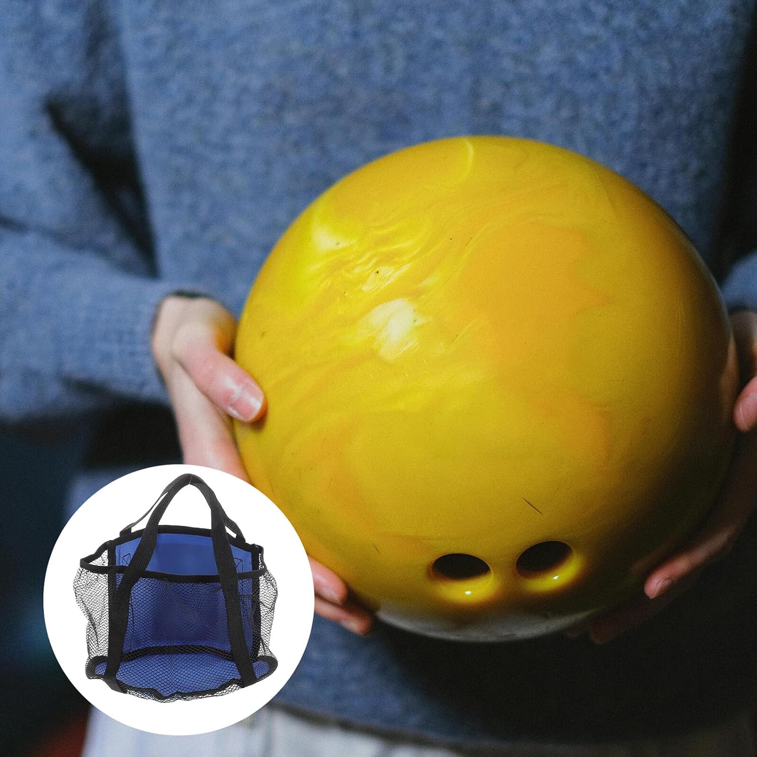 Practical Single Handheld Bowling Bag with Comfortable Handle Design Spacious Interior for Bowling Ball and Sports Gear Easy Transport Tote
