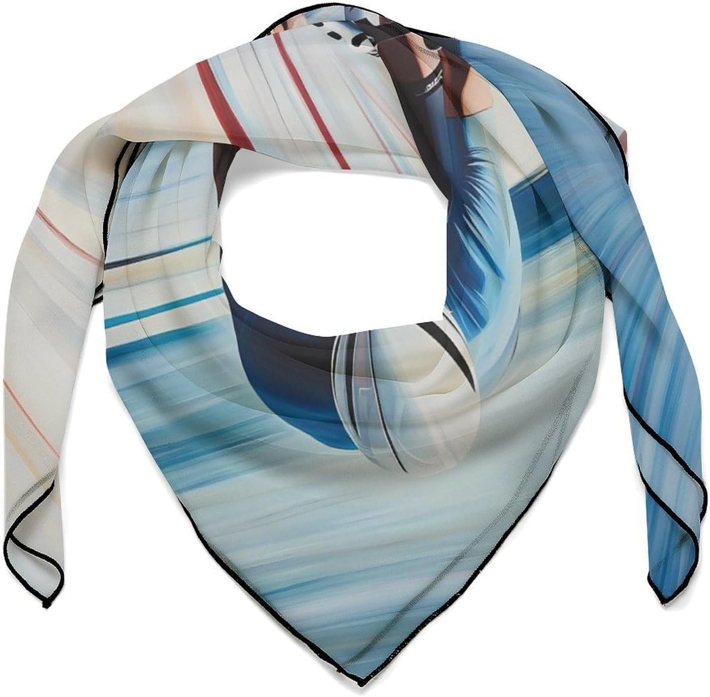 Racing Riding Bandana Fashion Head Scarf Square Silk Scarf Print Neck Hair Scarfs for Women Men Gifts