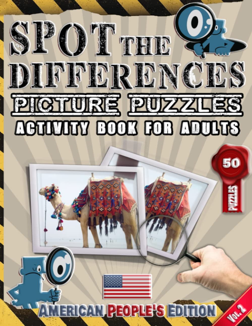 Spot the Differences : Picture Puzzles - Activity Book for Adults - Spot and Find the Differences - American People's Edition - Vol.2: Find the ... Book for Adults - American People's Edition)