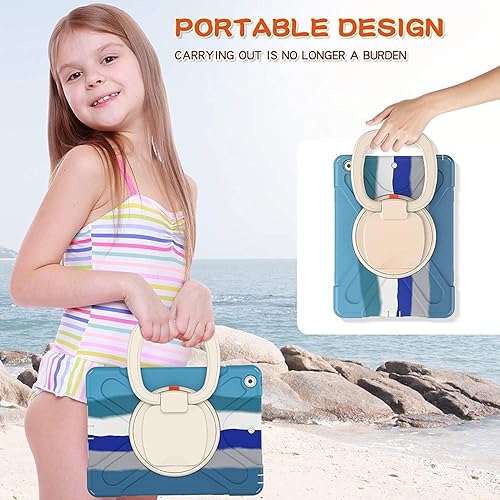 Vista 208 de Funda para iPad (A16) de 11 pulgadas 2025, Aslo para iPad 10 de 10.9 pulgadas 2022, funda resistente a prueba de golpes, soporte giratorio, soporte