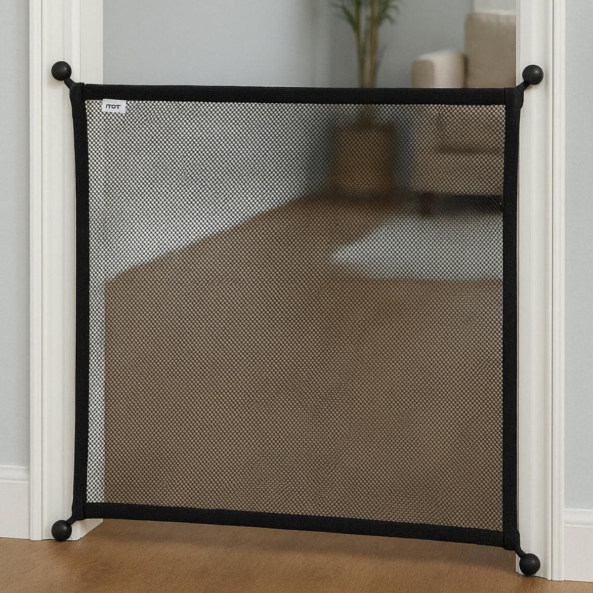 Tela de Proteção Petliz Barreira de Segurança para Portas e Escadas 115x72cm para Bebês Crianças e Animais de Estimação