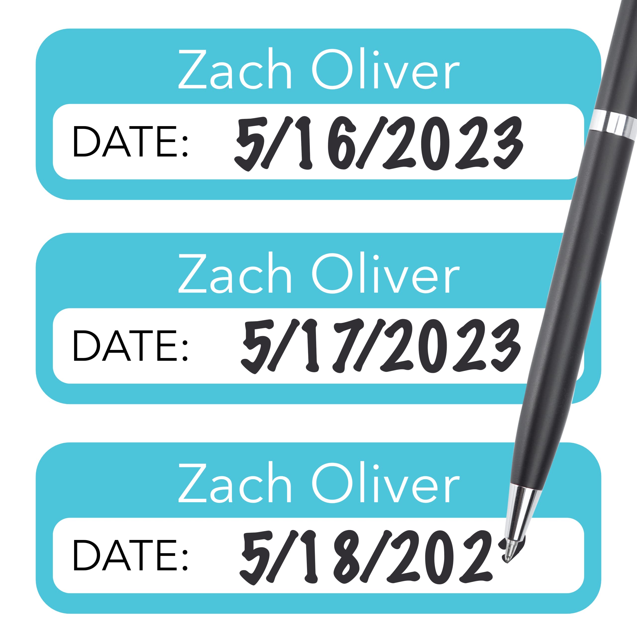 Bunny Badges Personalized Baby Bottle Labels for Daycare - Write-On Name Labels (54 Count)