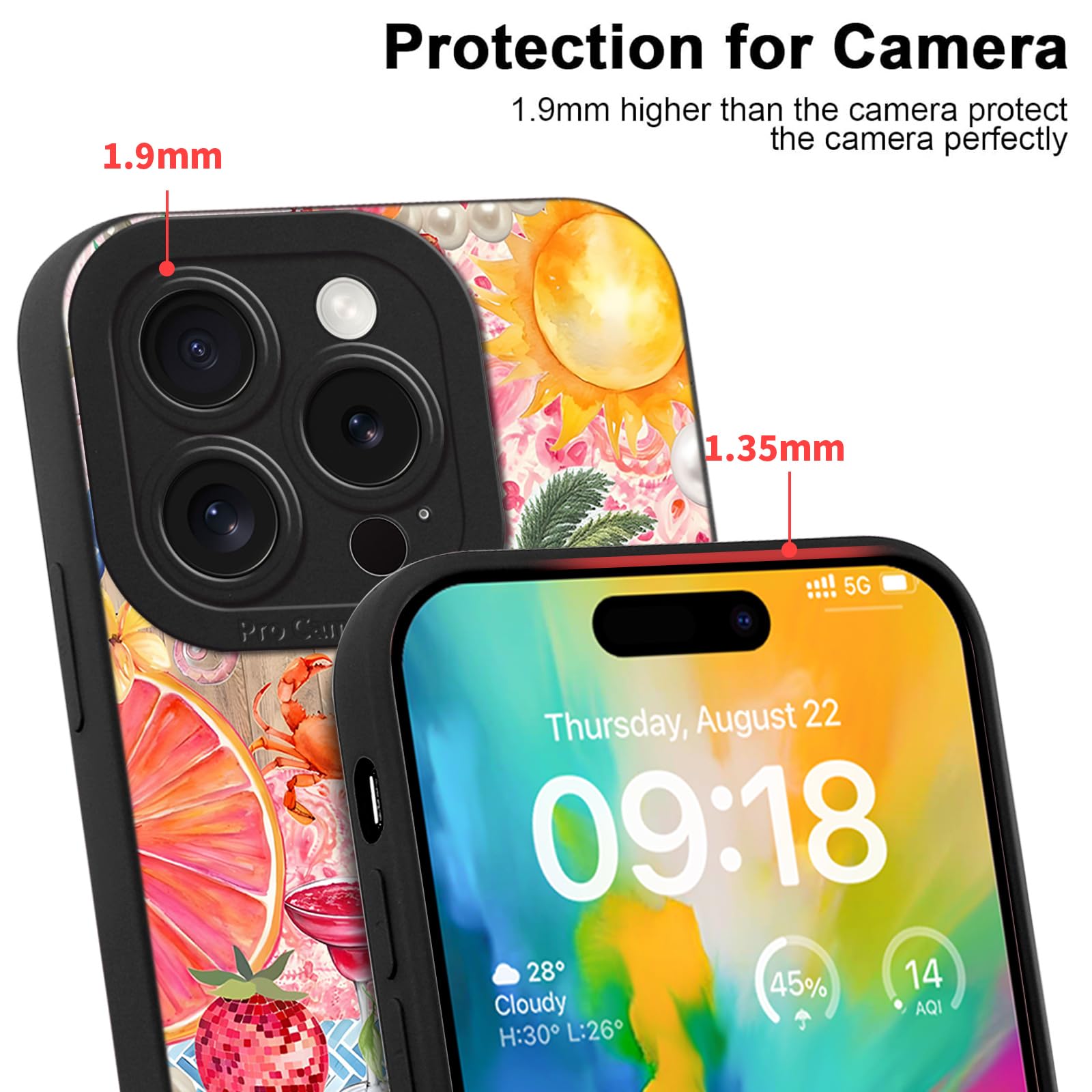 Pnakqil IPhone 13 Hülle: Weiches Silikon Mit Blumen-Motiv, Dünn & Mit Kameraschutz, Für 6,1 Zoll Display