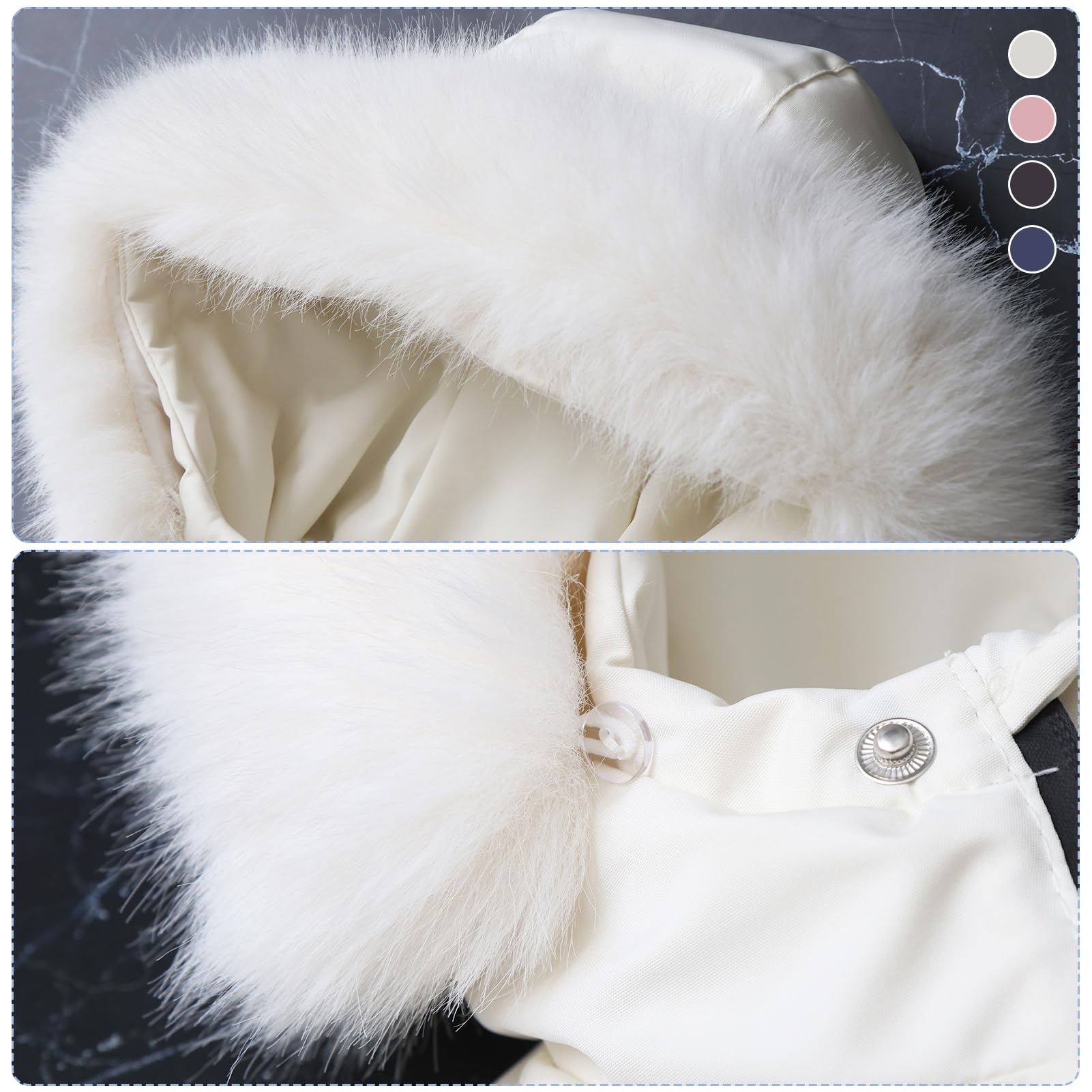 Traje de Nieve Bebé con Capucha Peleles Mono de Color Sólido y Delgado Traje de Esquí Niños Niñas Impermeable