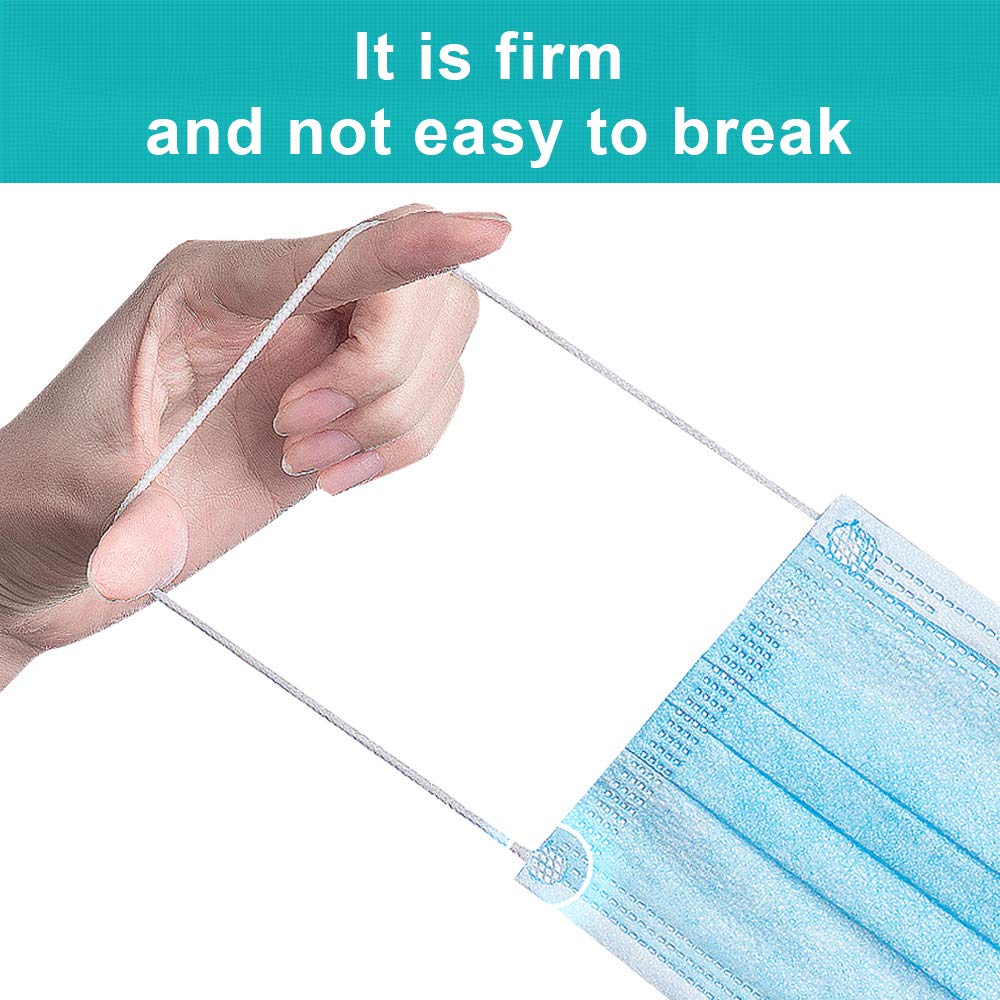 YIDERBO First Aid Kit Accessories-Disposable Face Masks, 3 Layers Melt-Blown Breathable and Comfortable Elastic Ear Loop, Pack of 50 PCS
