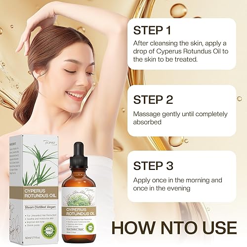 Miniatura 7 de Aceite Cyperus Rotundus Depilación Aceite de ciprés Reductor del Crecimiento del Cabello Facial Cuerpo Cuidado de la Piel para Mujeres Hombres 2