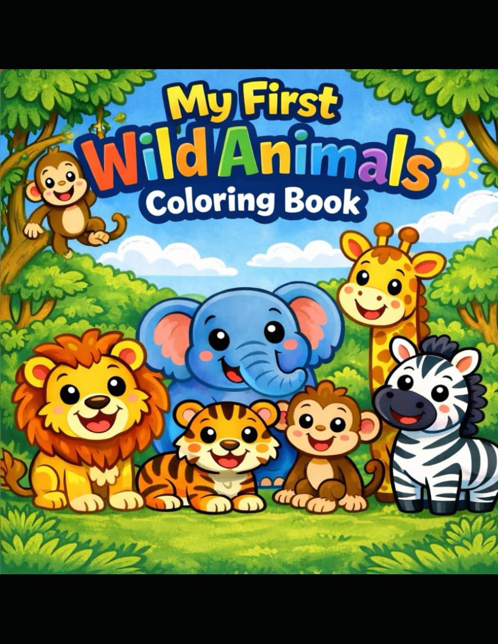 My First Wild Animals Coloring Book
