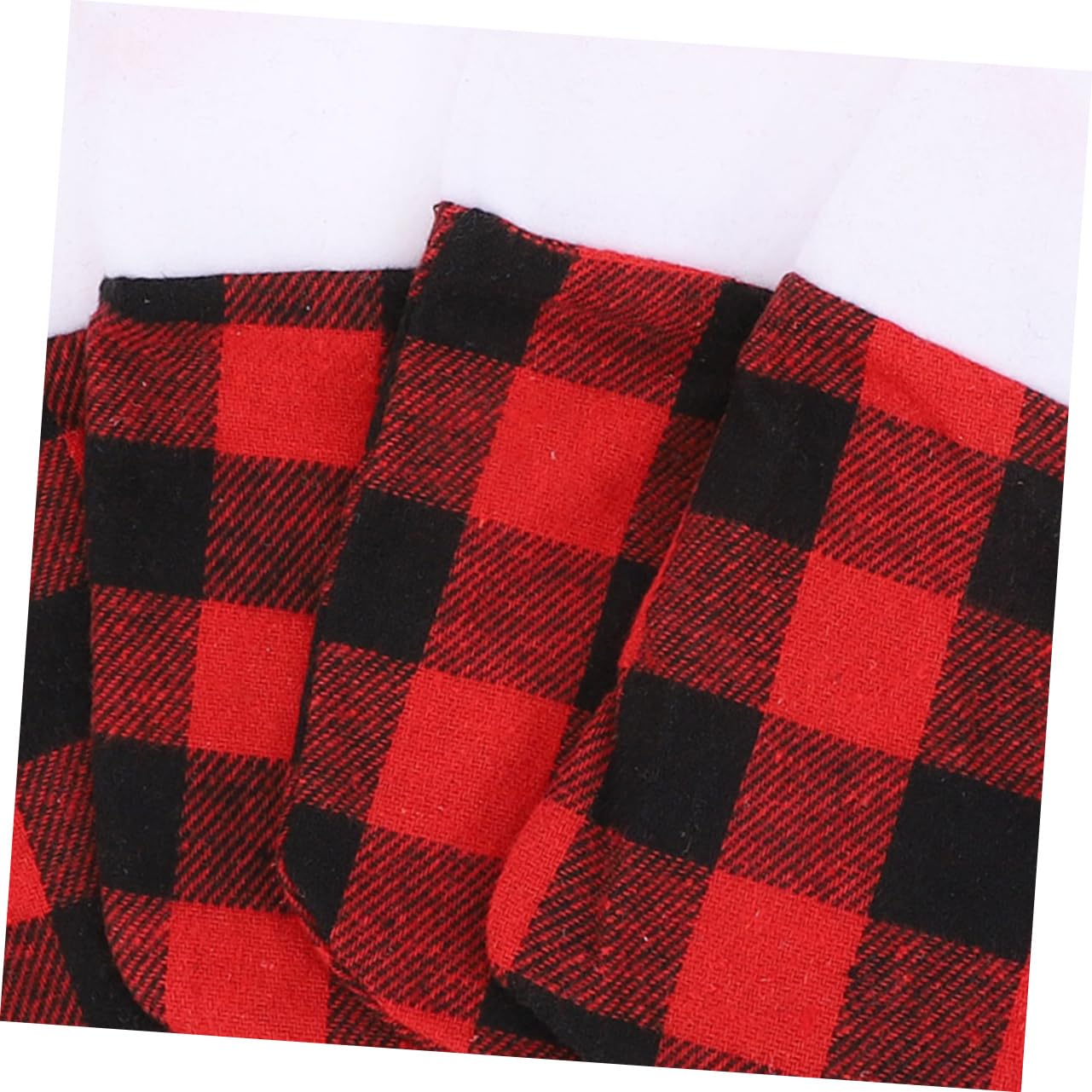 Cabilock 4 Sätze Weihnachtsstrümpfe Aus Und Schwarzem Karostoff Dekorative Xmas Socken Für Kamin Und Weihnachtsbaum Für Festlichkeiten Und 10 Stück * 4