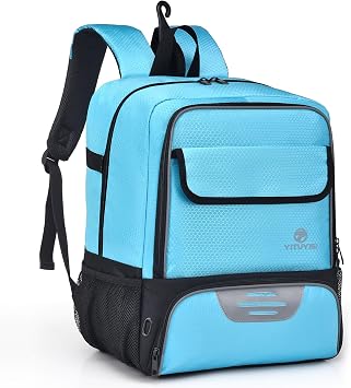 Youth Soccer Bag, Soccer Backpack with Ball Holder, Basketball Volleyball Football Handball Sports Backpack with Ball Compartment