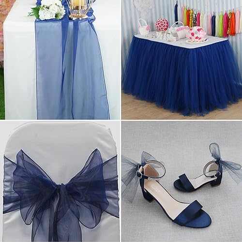 Miniatura 64 de Rollos de tela de tul rojo de 6 pulgadas por 100 yardas (300 pies), carrete de tela, cinta de tul para envoltura de regalos de Navidad, lazo de tutú