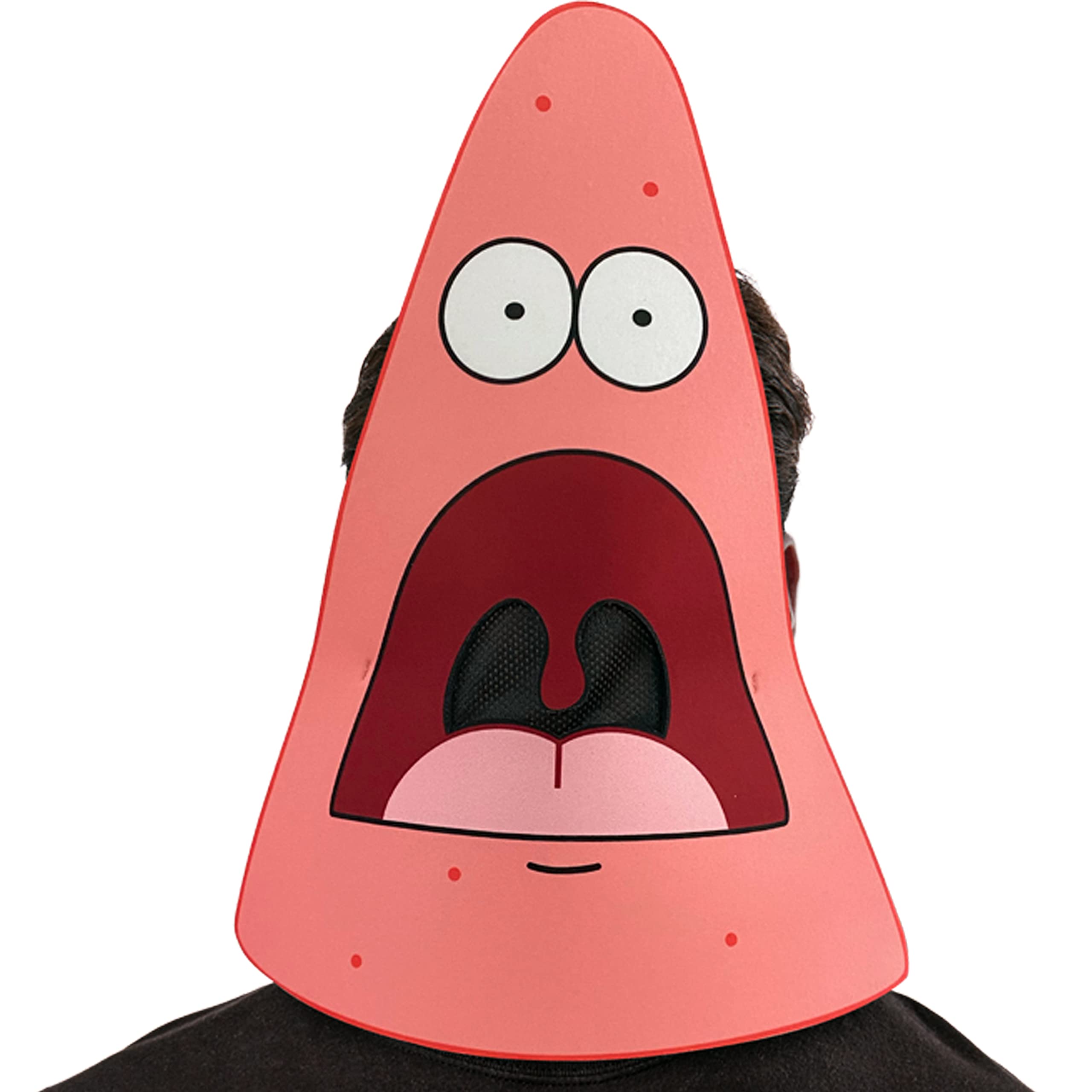 Rubies Costume Accessory SpongeBob SquarePants Surprised Patrick Meme Foam Mask, As Shown, One Size