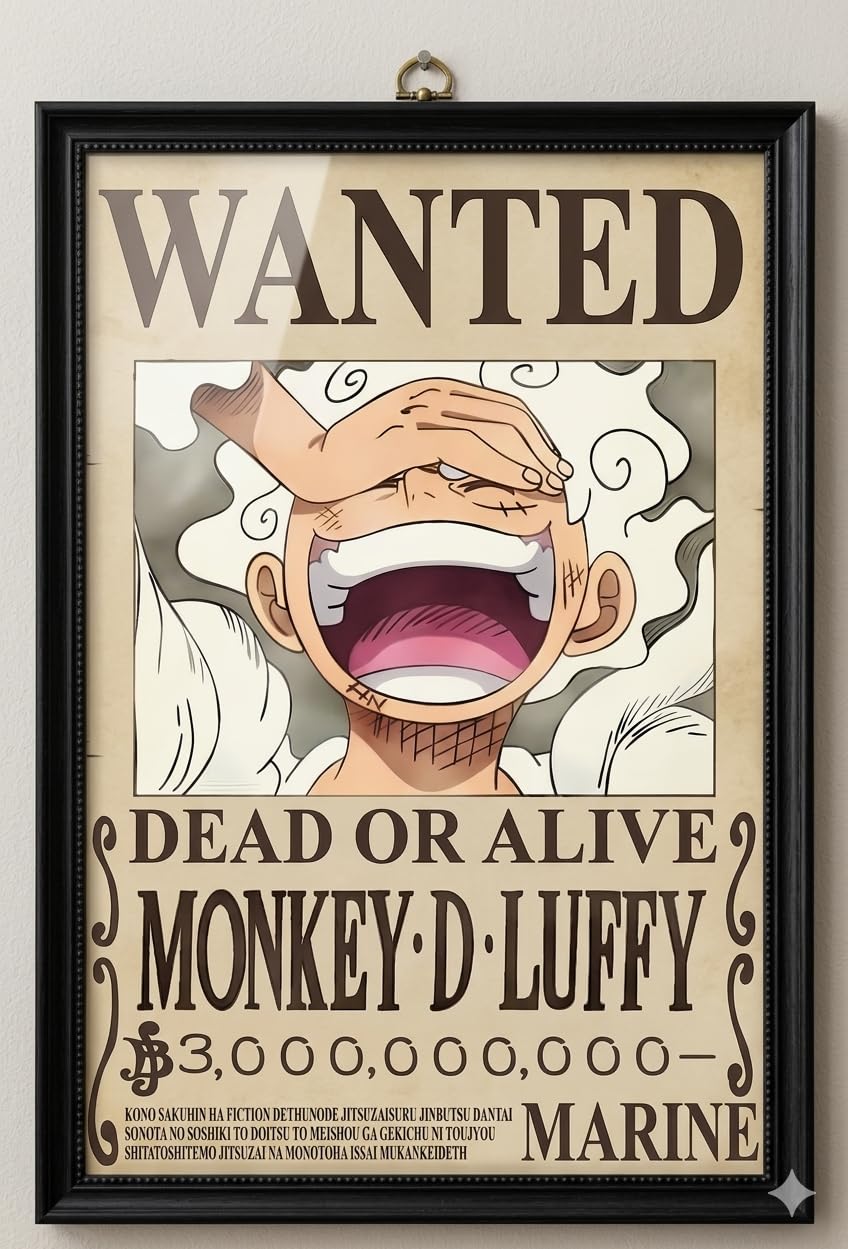 その他 MONKEY D. LUFFY WANTED MONKEY D LUFFY FRAME : Amazon.in