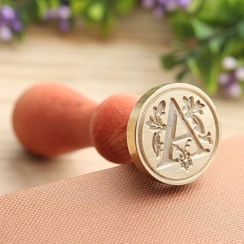 Miniatura 2 de PUQU Juego de sellos de cera. Sello vintage con iniciales de la A a la Z de cera. Juego de sellos de cera para regalar.