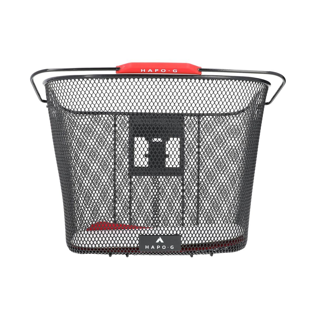 Hapo-G - Panier Vélo Avant en Acier Noir - Fixation DMTS Universelle - 19L - Compatible Vélo Électrique