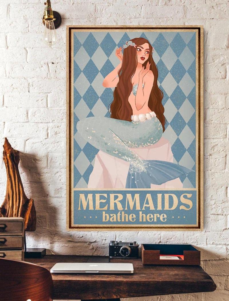 Mermaid & Co - Poster Da Bagno Con Sapone E Coda Di Sirena Per