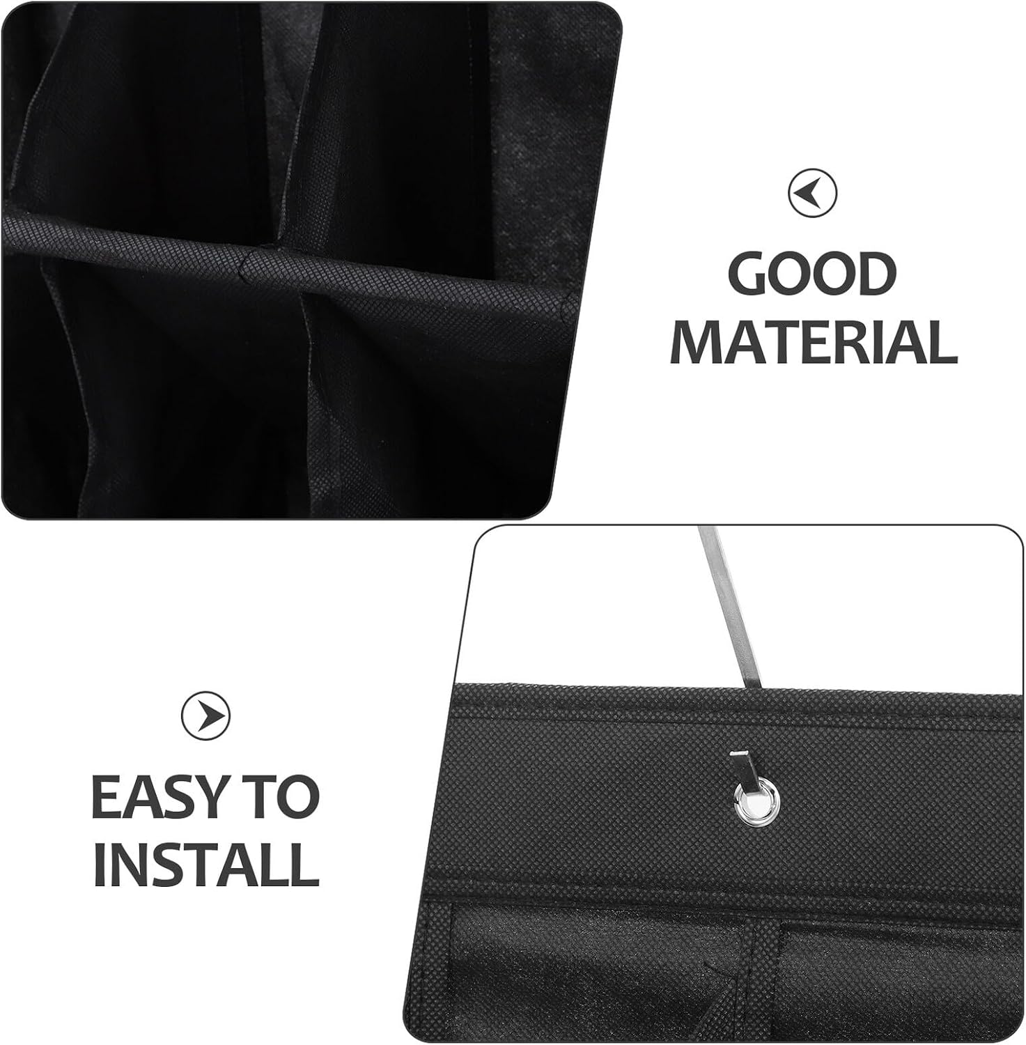 -the-door Shoe Organizer with 12 Large Pockets Foldable Hanging Shoe Rack for Closet Door Space-saving for Apartments and Narrow Hallways