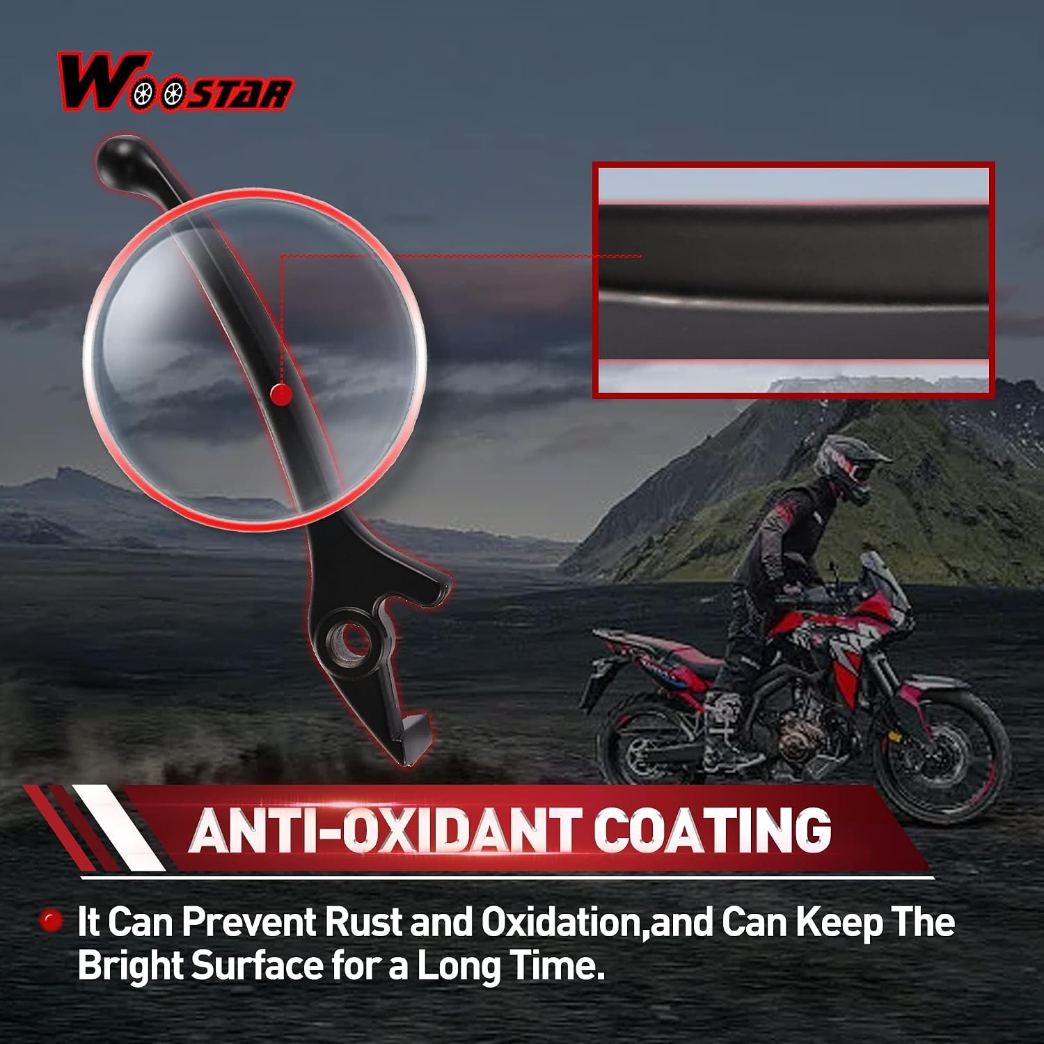 WOOSTAR Right Hydraulic Disc Brake Lever for 50cc 70cc 90cc 110cc 125cc Chinese Dirt Bike Pit Bike