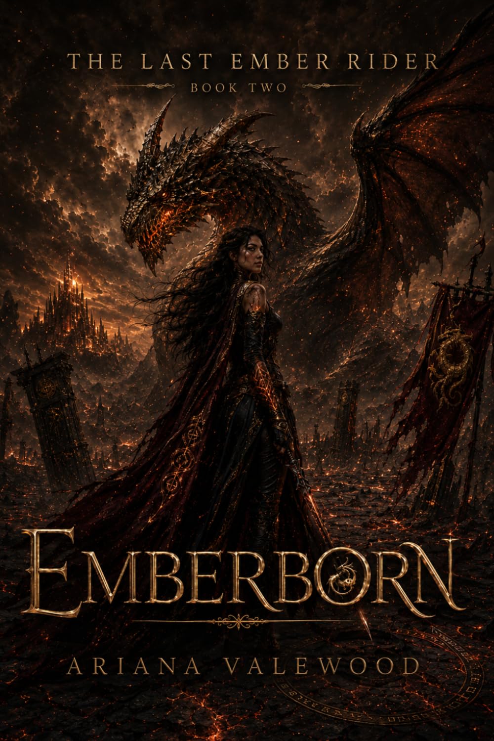 Emberborn: A Dark Royal Dragon Romantasy of Forbidden Oaths, Ancient Dragon Magic, Exile, and a Crown Built on Broken Fire (The Last Ember Rider)
