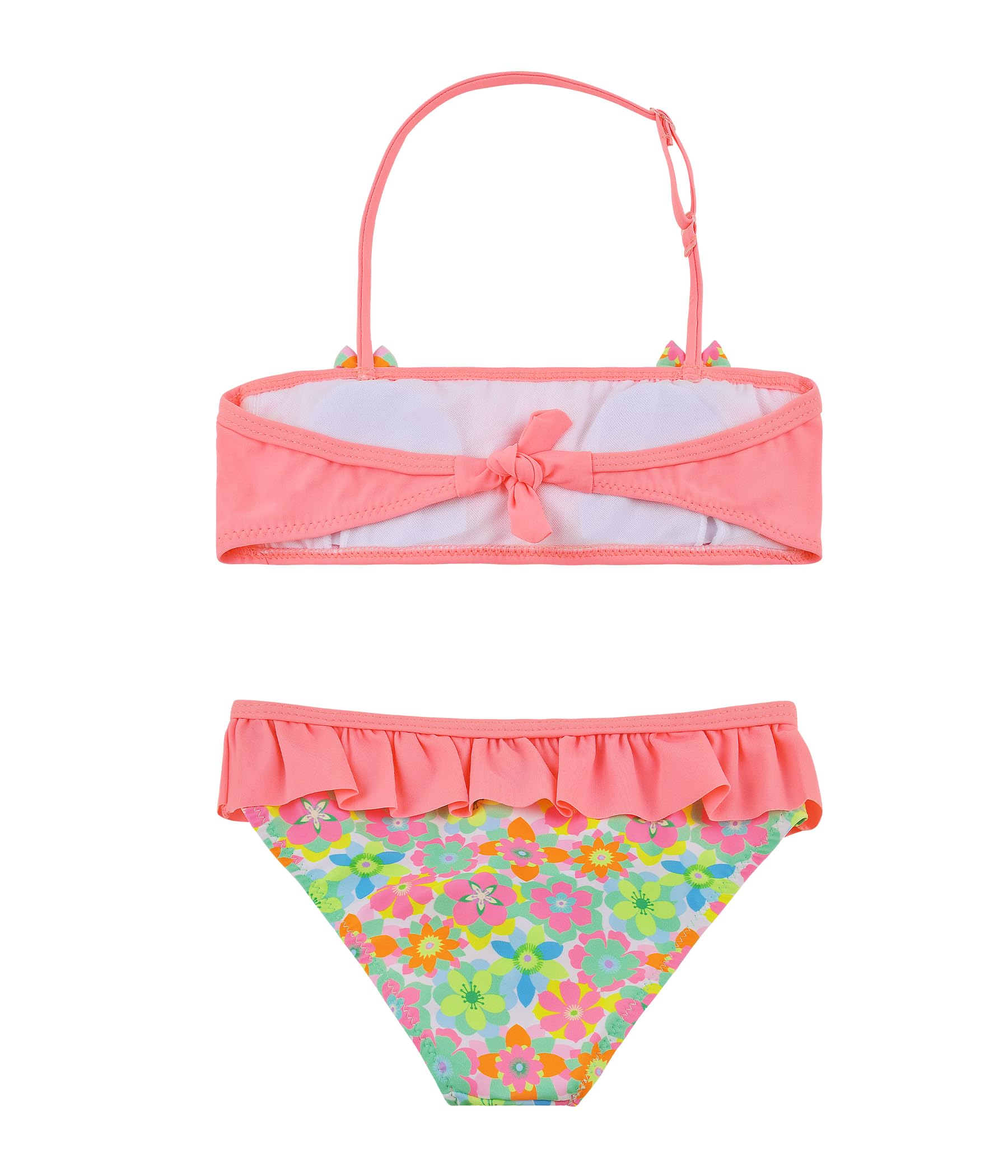 POWER FLOWER Costume da Bagno per Ragazze Costume Intero a Due Pezzi con Volant Set di Costumi da Bagno Tankini Abbigliamento Mare per Bambini 4-16 Anni Ragazza