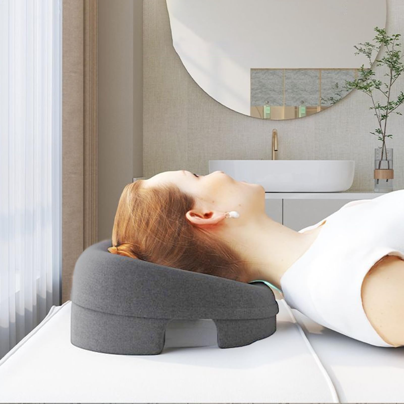 Face Down Pillow – Ergonomic Neck Support Cushion, Prone Position Headrest for Home Massage, Post- Recovery, and Therapeutic Equipment Comfort