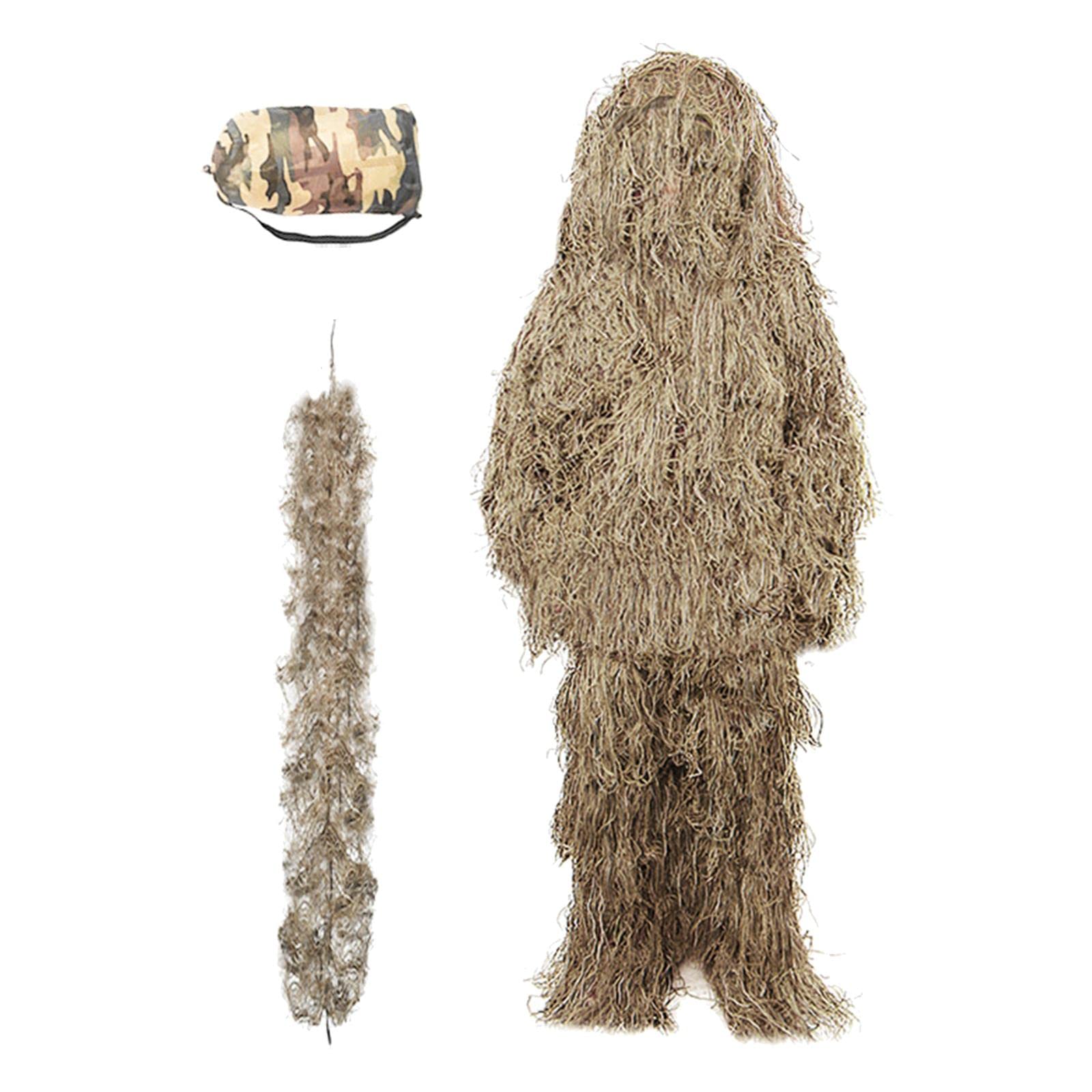 Almencla Tenue de pour Enfants, Jeu de Guerre, Jungle, Marron 110~140 CM
