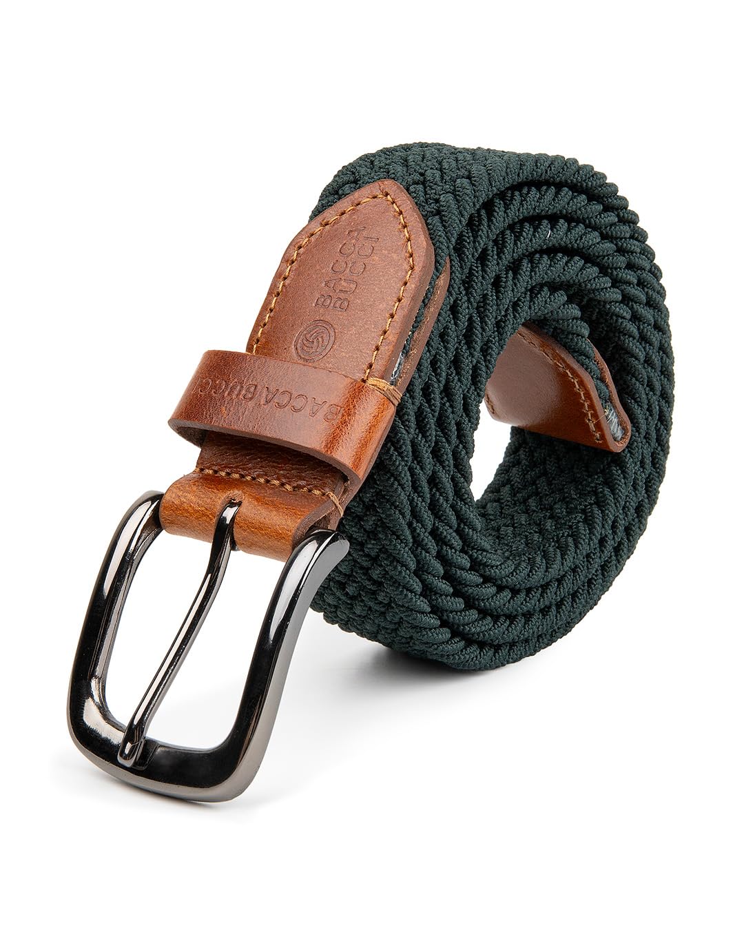 bacca bucci Men's Premium Elastic Braided Stretch Belt—Perfect for Golf, Casual, and Everyday Wear-picture-11