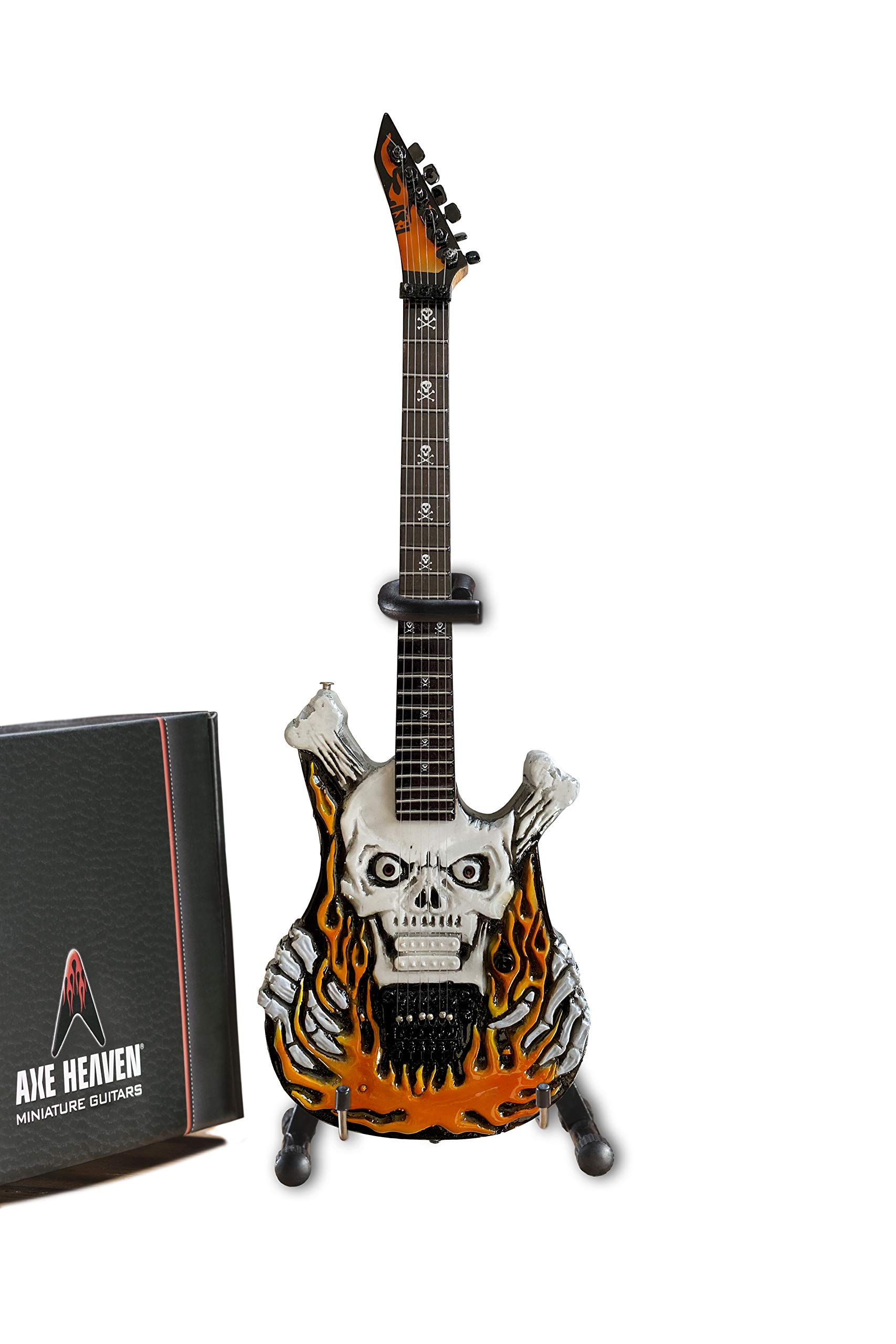 AXE HEAVEN Official George Lynch Signature ESP Flaming Skull Mini