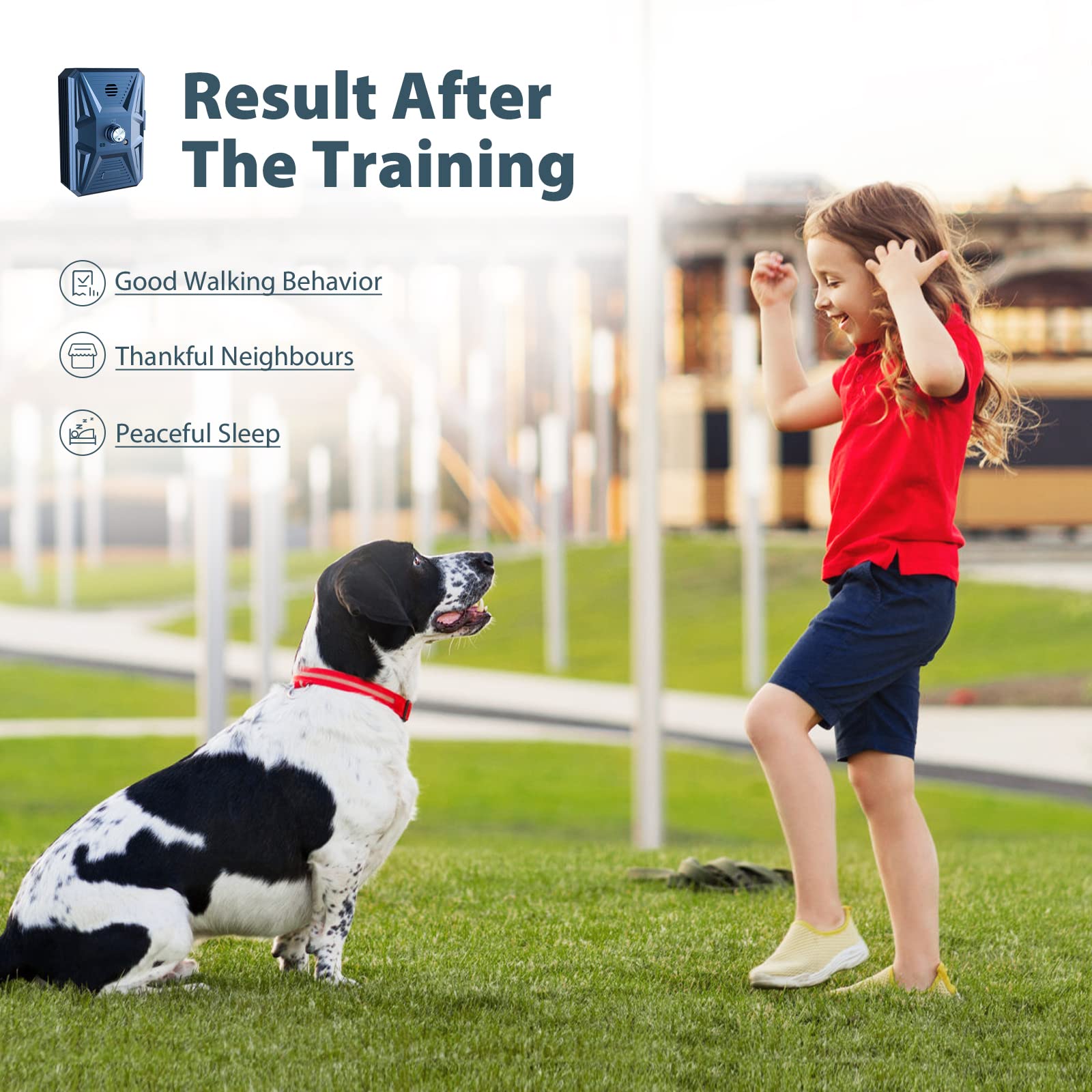 Ahuyentador de Perros, 3 Modos Antiladridos para Perros Ultrasónicos, Impermeable Anti Ladridos para Perros de 33 Pies para Entrenamiento de Perros Grandes y Pequeños al Aire Libre en Interiores