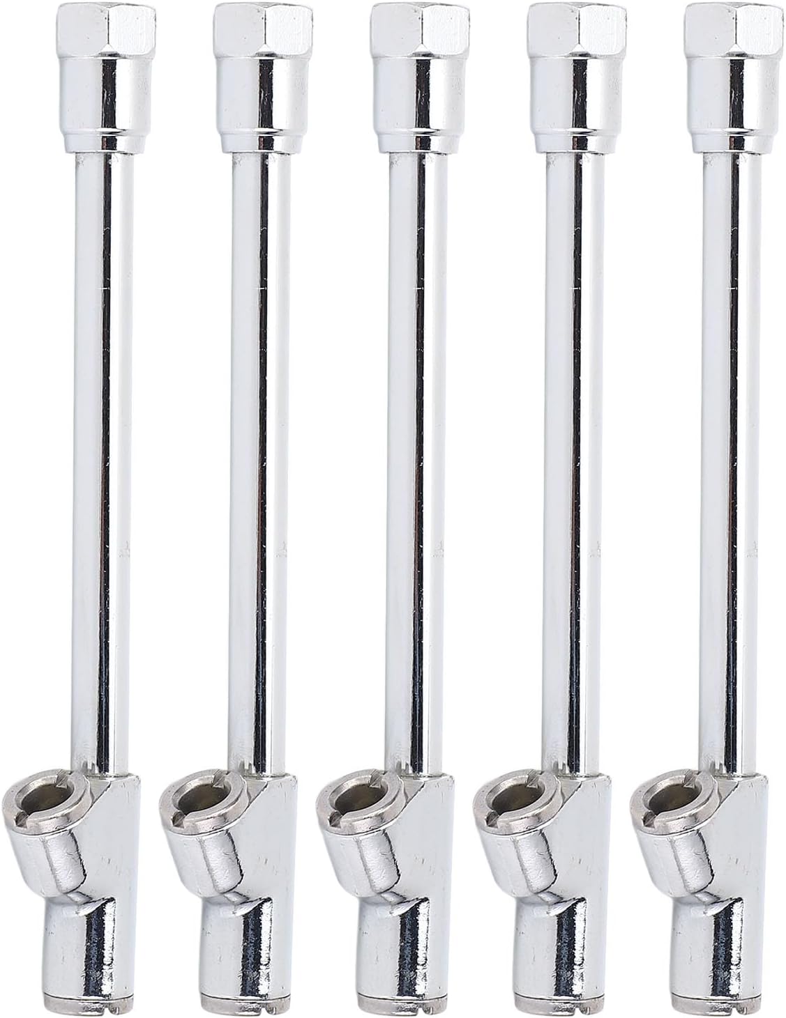 Dual Head Air Chuck Set, 10 Sets Double Head Air Chuck with Quick Plug, 1/4 Inch FNPT 2 Way ection Inflation for Truck Car Tire, Zinc y and Iron truction for i