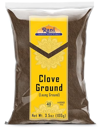 Rani - Polvo de clavo de clavo (lung), especia india de 3.5 onzas (3.53 oz) ~ totalmente natural, apto para gluten, sin OMG Vegano Origen indio