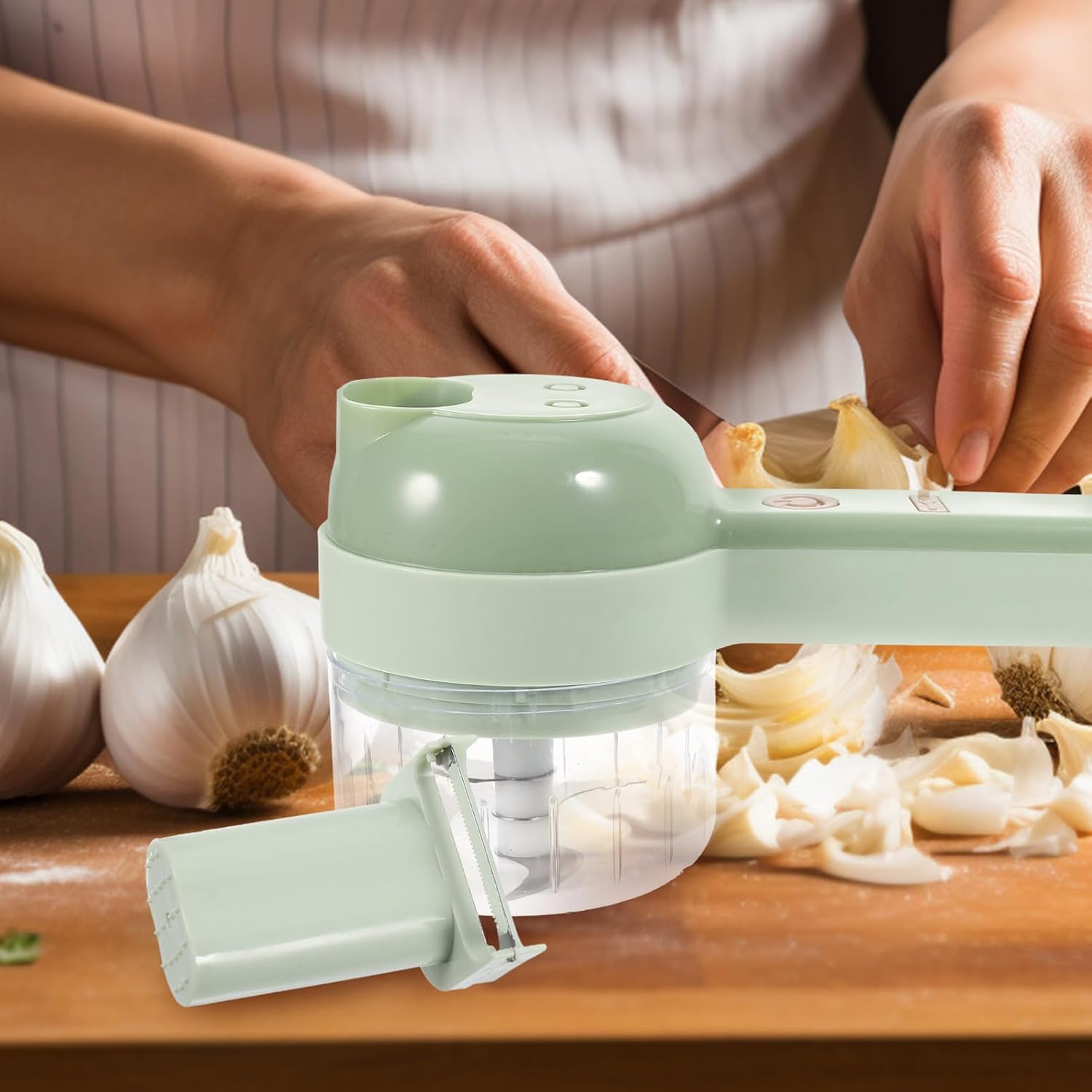 Ciieeo Electric Garlic Masher Vegetable Cutter Meat Chopper Portable Charging Efficient Kitchen Gadget