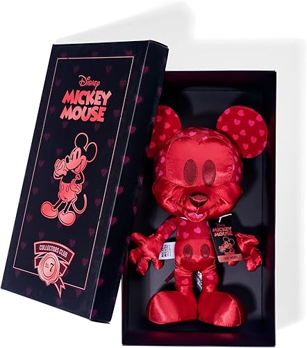 Simba 6315870307 Disney Love Mickey Mouse - Edición julio, exclusiva de Tienda, figura de peluche de 13.8 in en caja de regalo, especial, colección